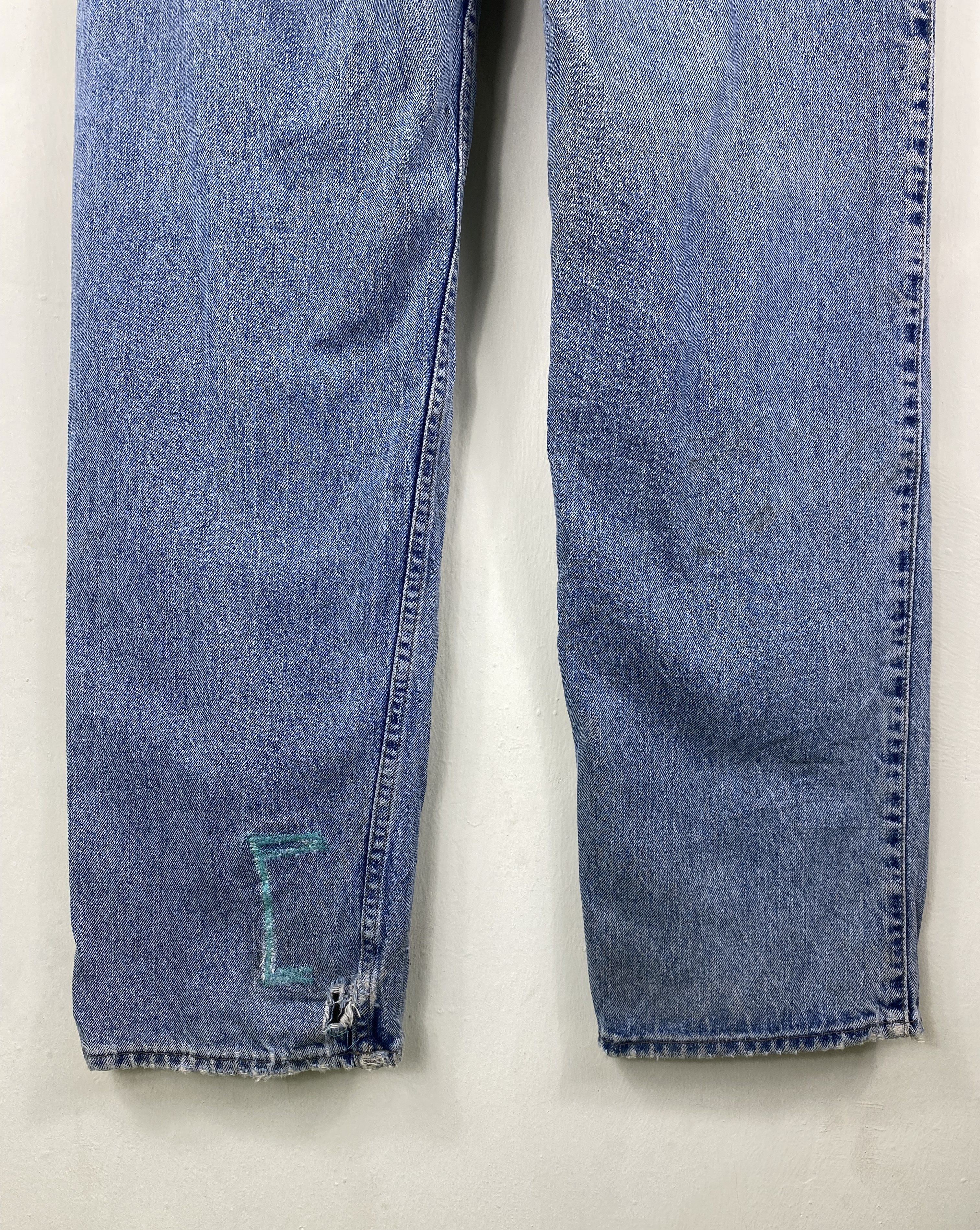 Levi's Vintage Clothing RARE Vintage Levis Baggy Loose Silvertab Distressed Jean Size US 33 - 7 Thumbnail