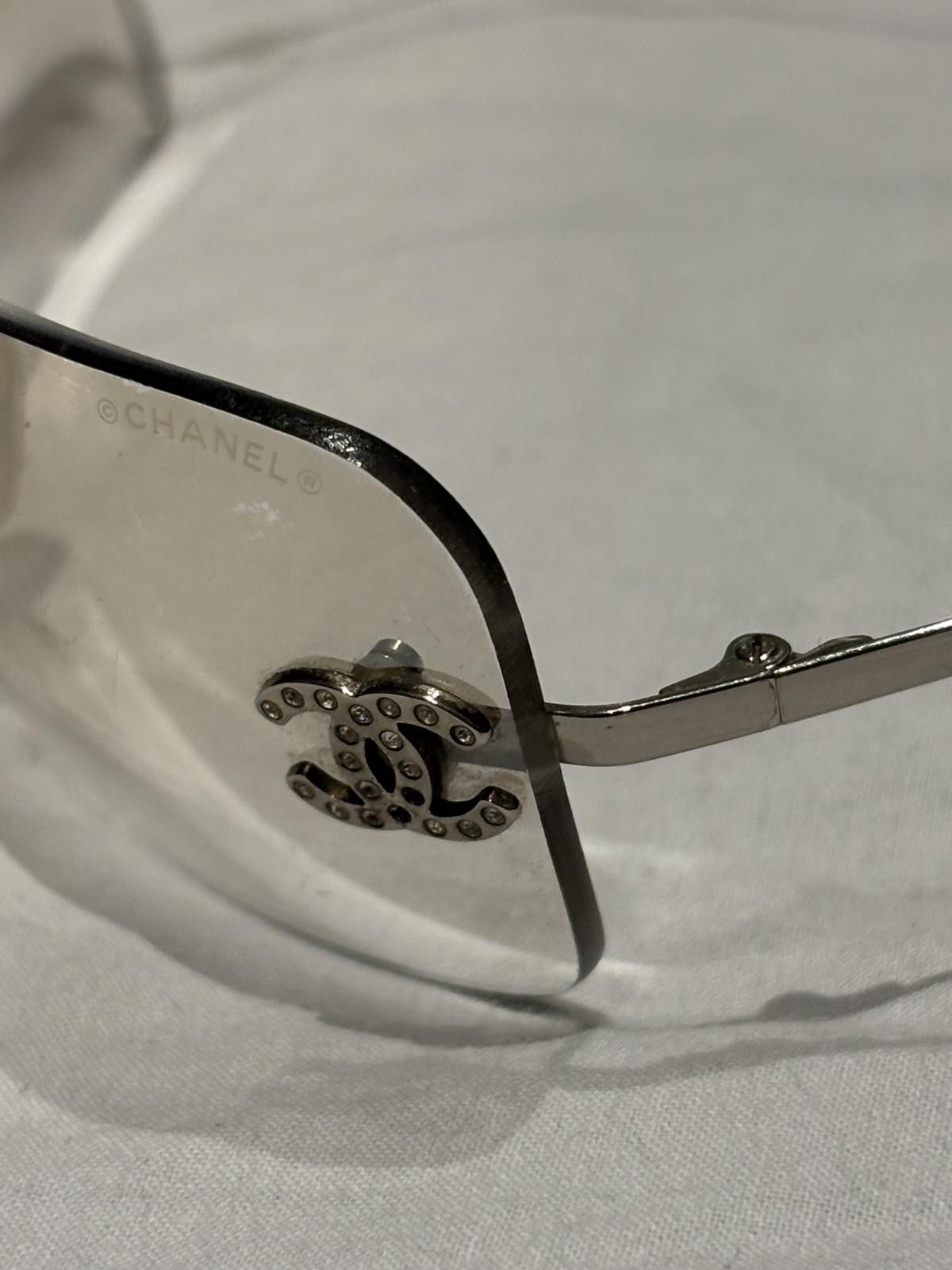 Chanel Chanel - Rimless Logo Embellished Sunglasses Size ONE SIZE - 3 Thumbnail