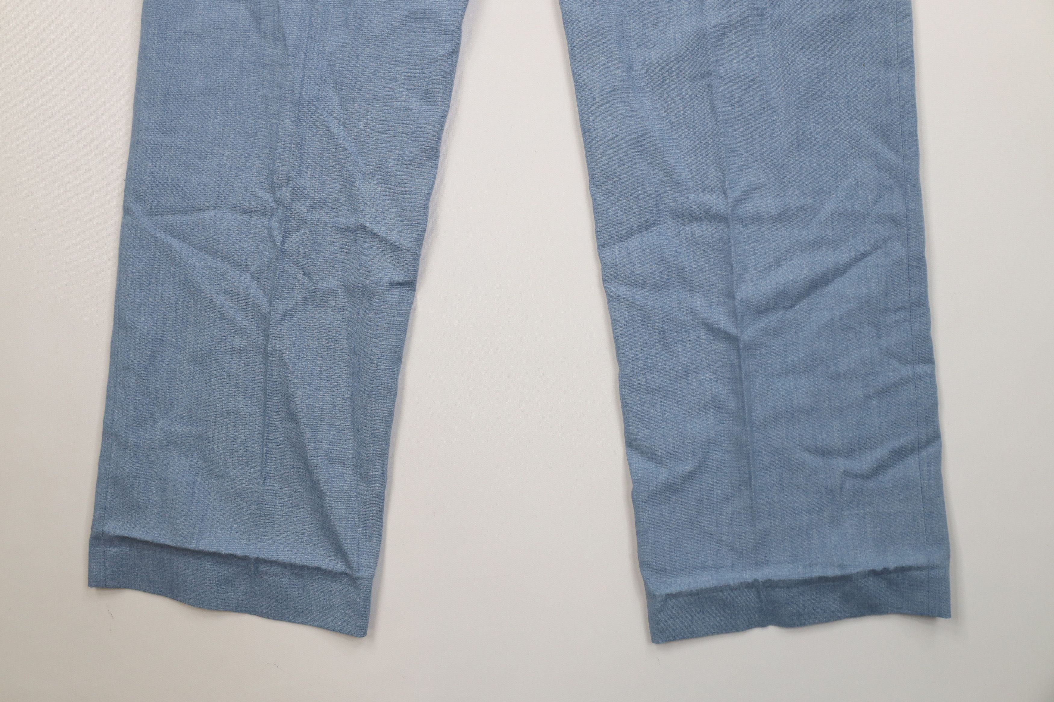 Vintage Vintage 70s Blend Chambray Wide Leg Chino Pants USA Size US 34 / EU 50 - 13 Thumbnail