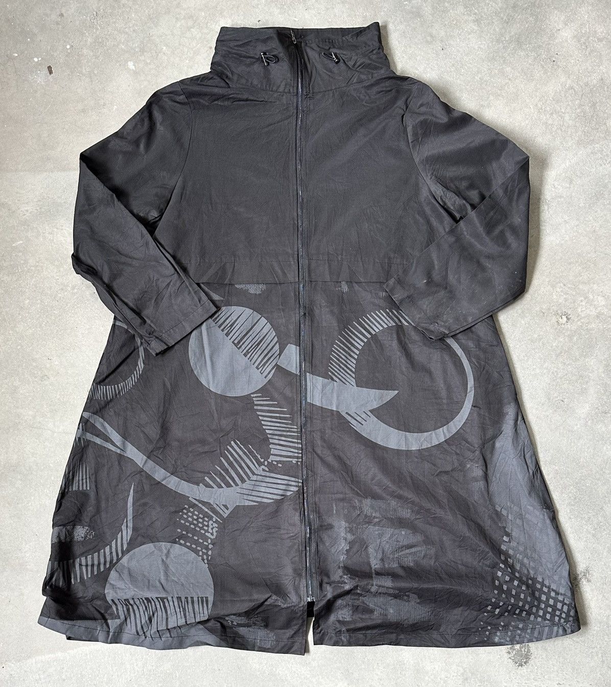 Japanese Brand TRUBE GRAPHIC PRINT PARKA Size US XL / EU 56 / 4 - 1 Thumbnail