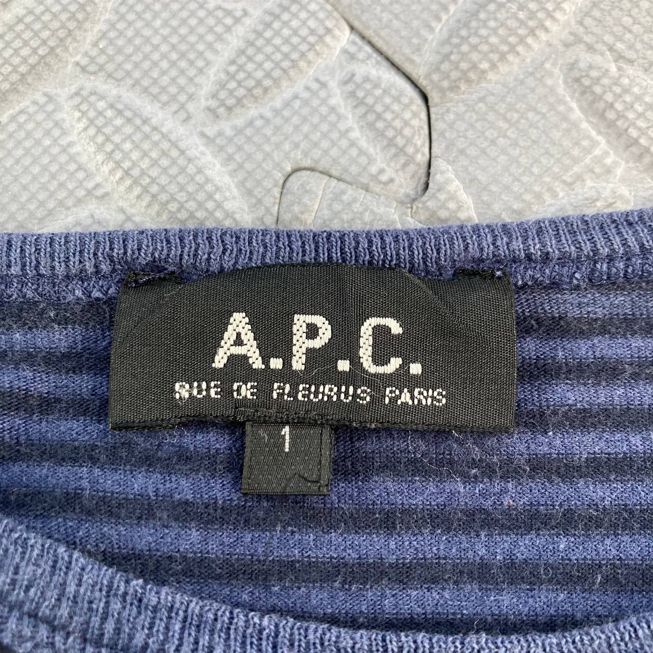A.P.C. Striped Slim Sweatshirt Size US S / EU 44-46 / 1 - 8 Thumbnail