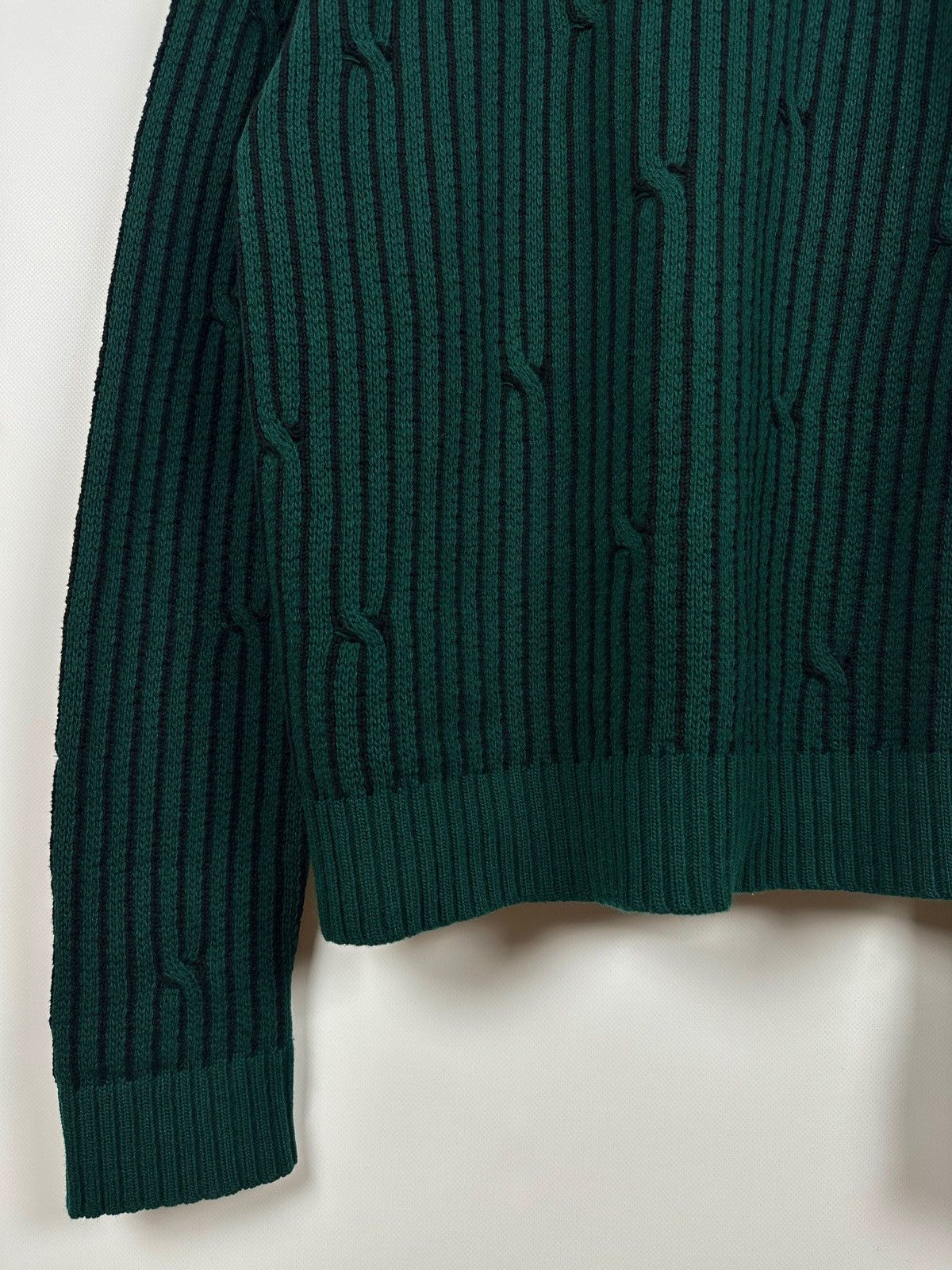 Off-White Off White Green Wool Cable Knit Sweater Size US XL / EU 56 / 4 - 18 Thumbnail