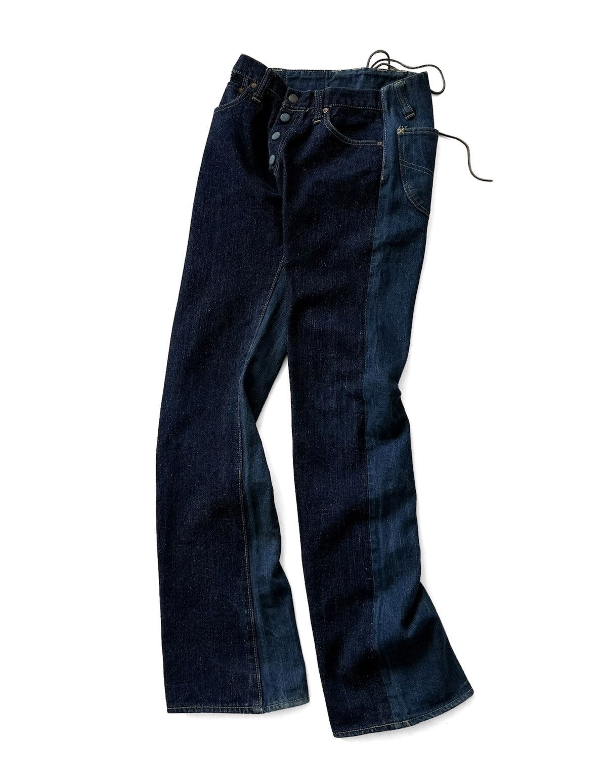 Maison MIHARA YASUHIRO MIHARAYASUHIRO x SUGARCANE BACK LACE-UP BOOTCUT JEANS Size US 28 / EU 44 - 5 Thumbnail