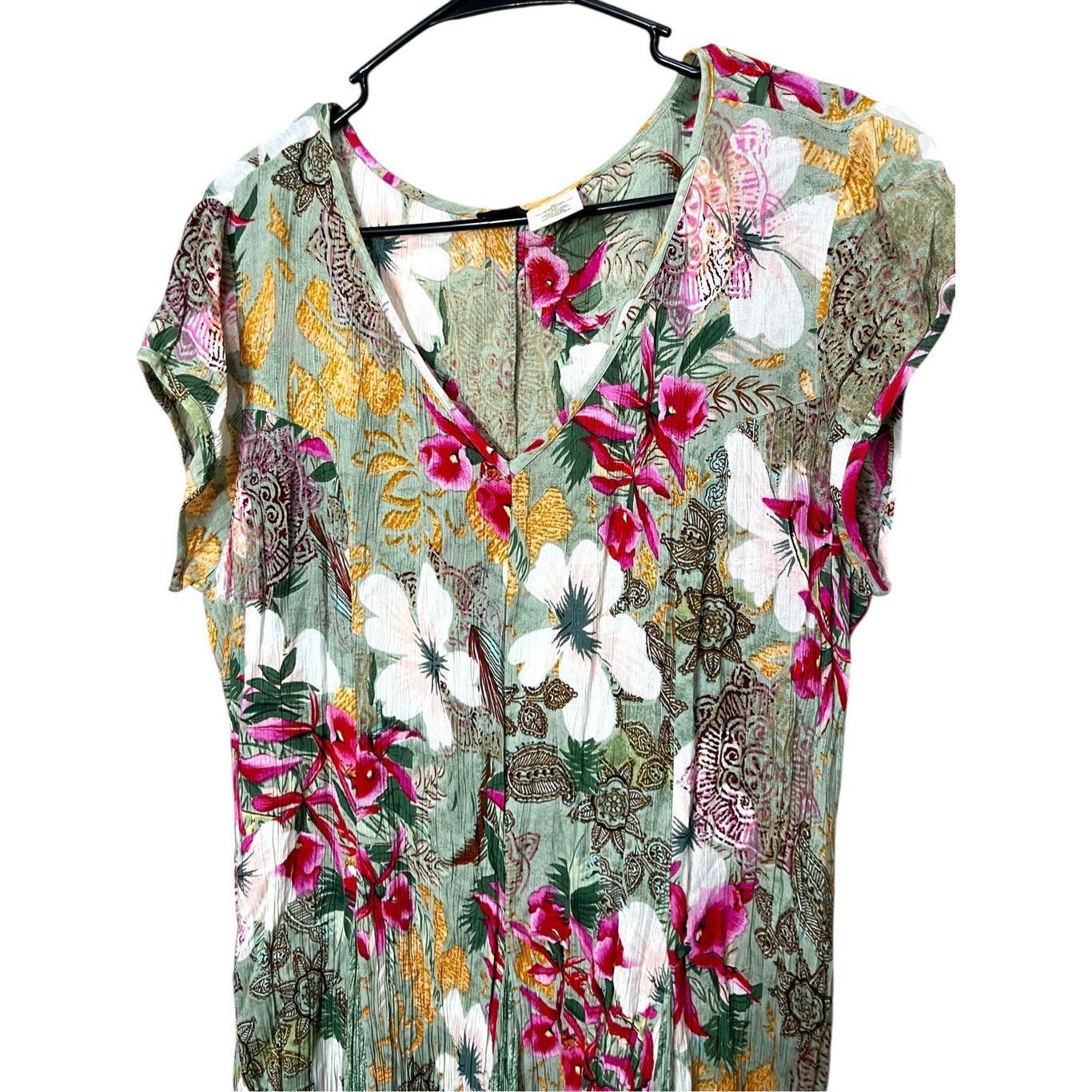 Other Bila Floral Print Boho Swing Dress Size XL Size XL / US 12-14 / IT 48-50 - 2 Thumbnail