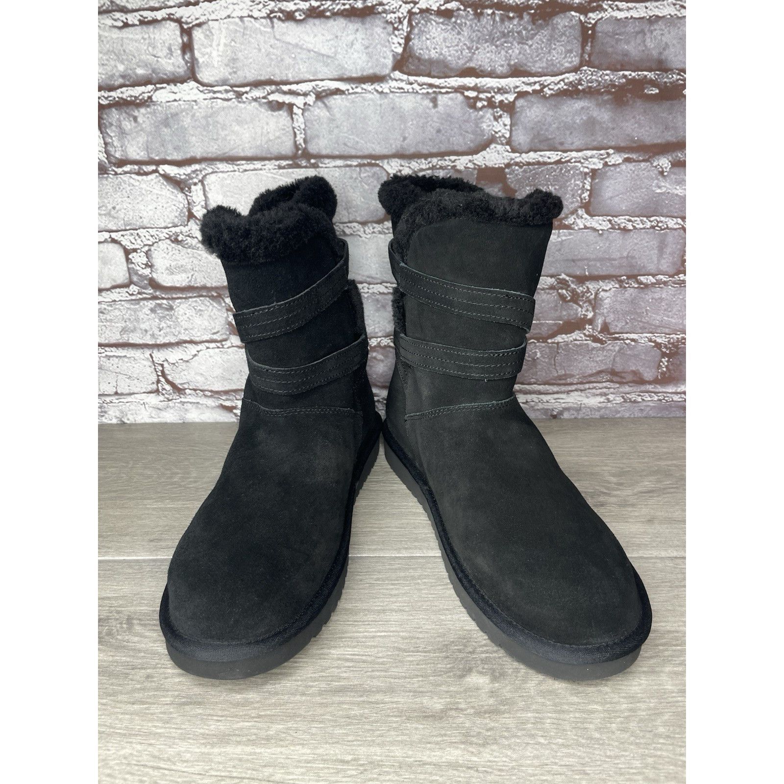 Ugg Koolaburra UGG Delene Black Suede Boots Buckle Boots Women’s Size US 10 / IT 40 - 22 Thumbnail