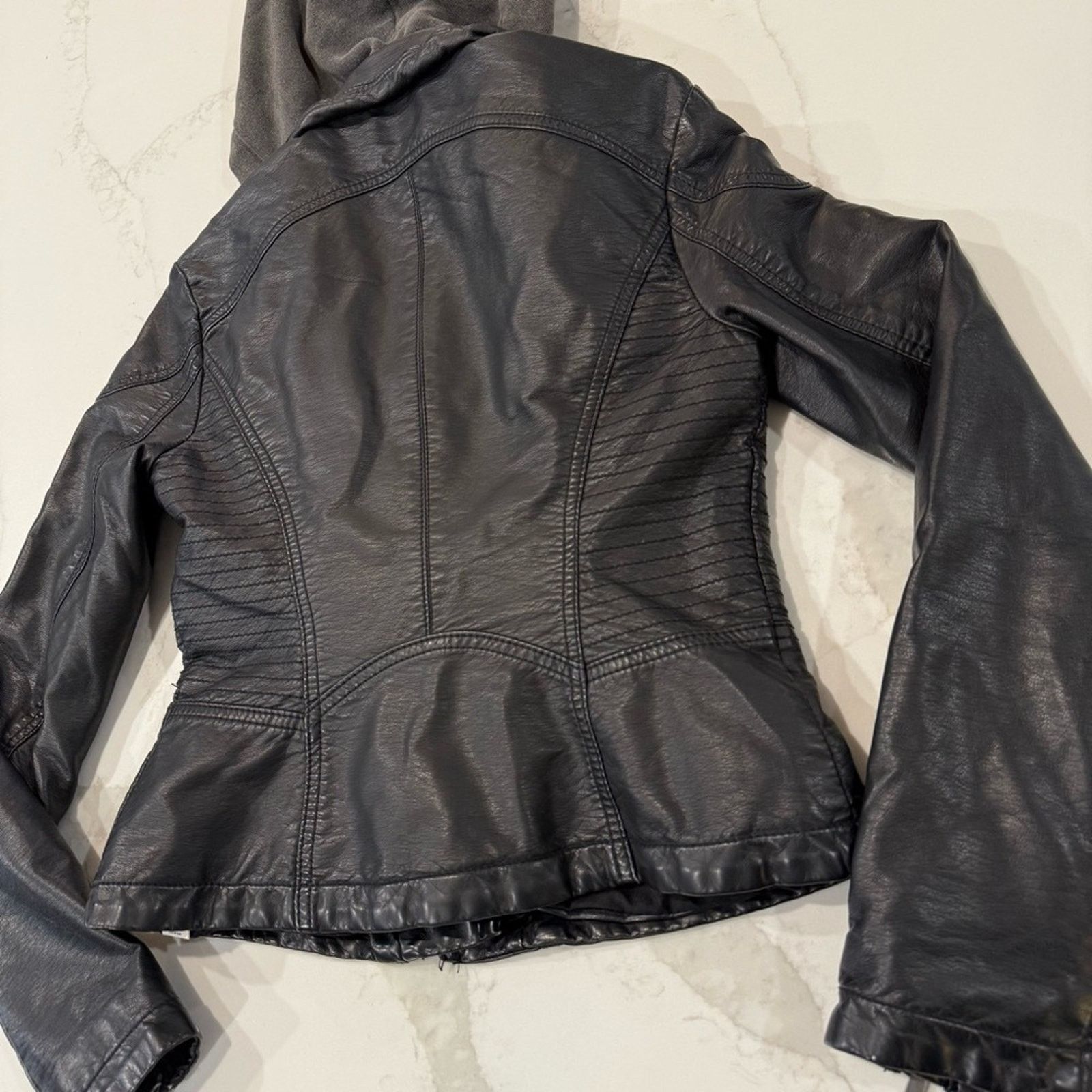 Free People Free People Vegan Leather Asymmetrical Moto Jacket Women's 0 Size XS / US 0-2 / IT 36-38 - 11 Thumbnail