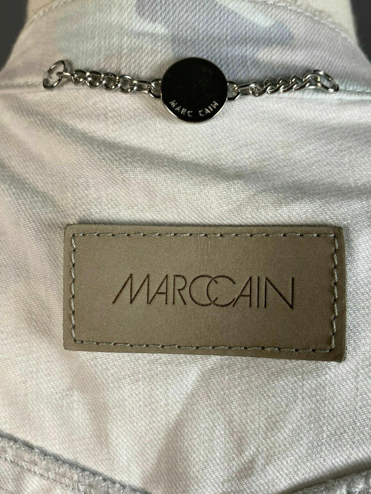 Designer Marc Cain White Camo Designer Cotton Snap Jacket Size 3 Size M / US 6-8 / IT 42-44 - 10 Thumbnail