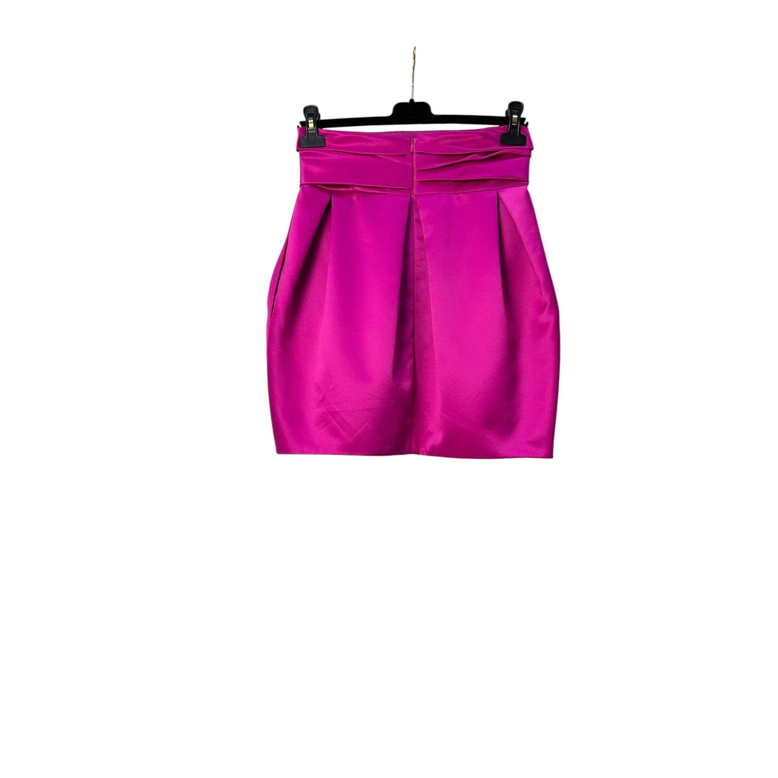 Alexandre Vauthier Alexandre Vauthier Satin Fuchsia Mini skirt Sz.38 Size 26" / US 2 / IT 38 - 4 Thumbnail