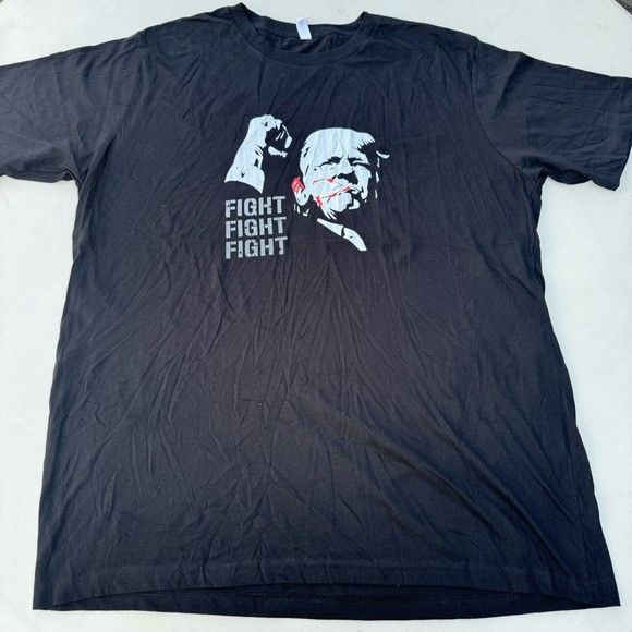 Donald Trump NEW DONALD TRUMP FIGHT FIGHT FIGHT BLACK T-SHIRT SZ 2XL XXL Size US XXL / EU 58 / 5 - 1 Thumbnail