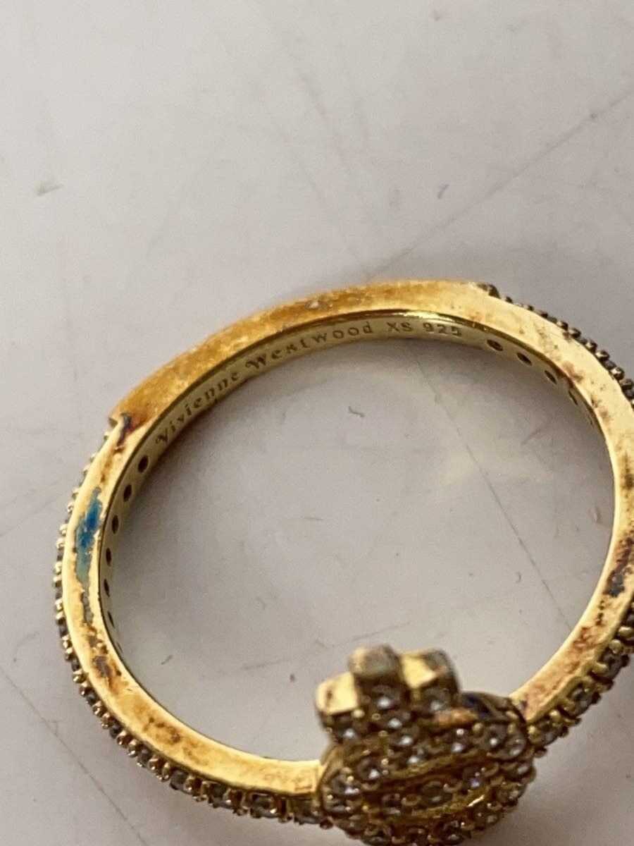 Vivienne Westwood Crystal Orb Ring Size ONE SIZE - 5 Thumbnail