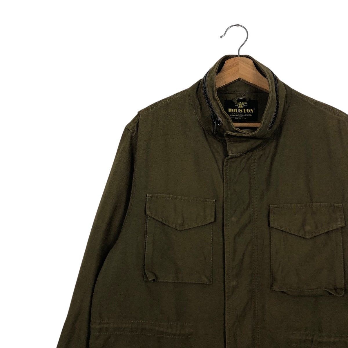 Japanese Brand 📌Vintage Biker Jacket Houston Military Multi Pocket Size US L / EU 52-54 / 3 - 7 Thumbnail