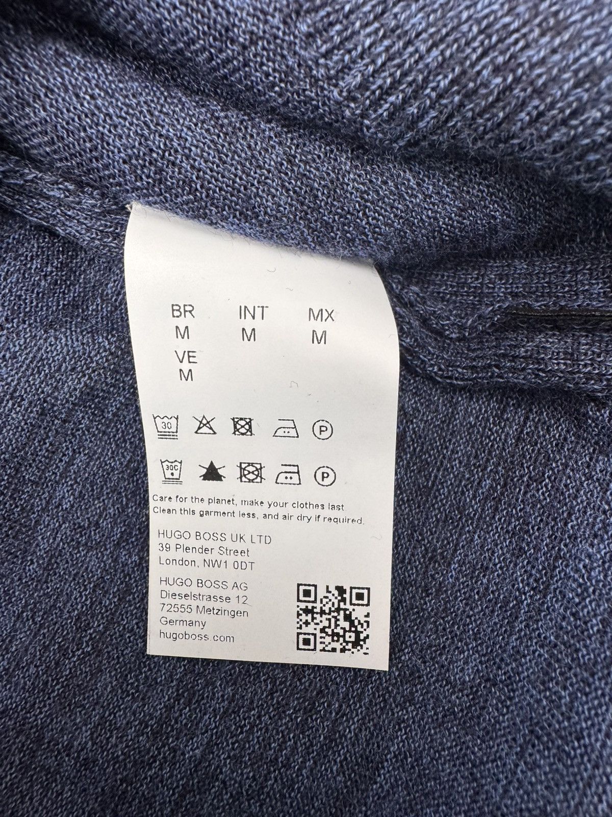 Hugo Boss Hugo Boss Men's Blue Wool Turtle neck Sweater Medium Size US M / EU 48-50 / 2 - 6 Thumbnail