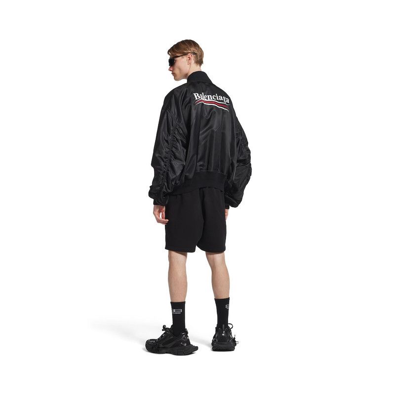 Balenciaga o1in1g0326 555 / Political Campaign Varsity Jacket in Black Size US XS / EU 42 / 0 - 3 Thumbnail