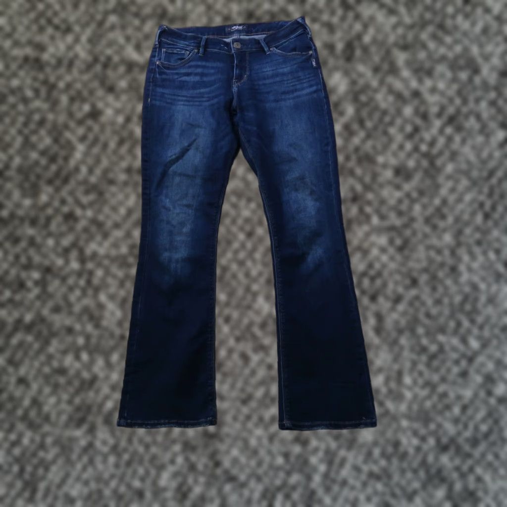 Silver Jeans Co. Silver Jeans Women's Jeans Bootcut Slim 30x31 Blue Denim Stretch Regular 5-Pocket Size 30" / US 8 / IT 44 - 1 Thumbnail