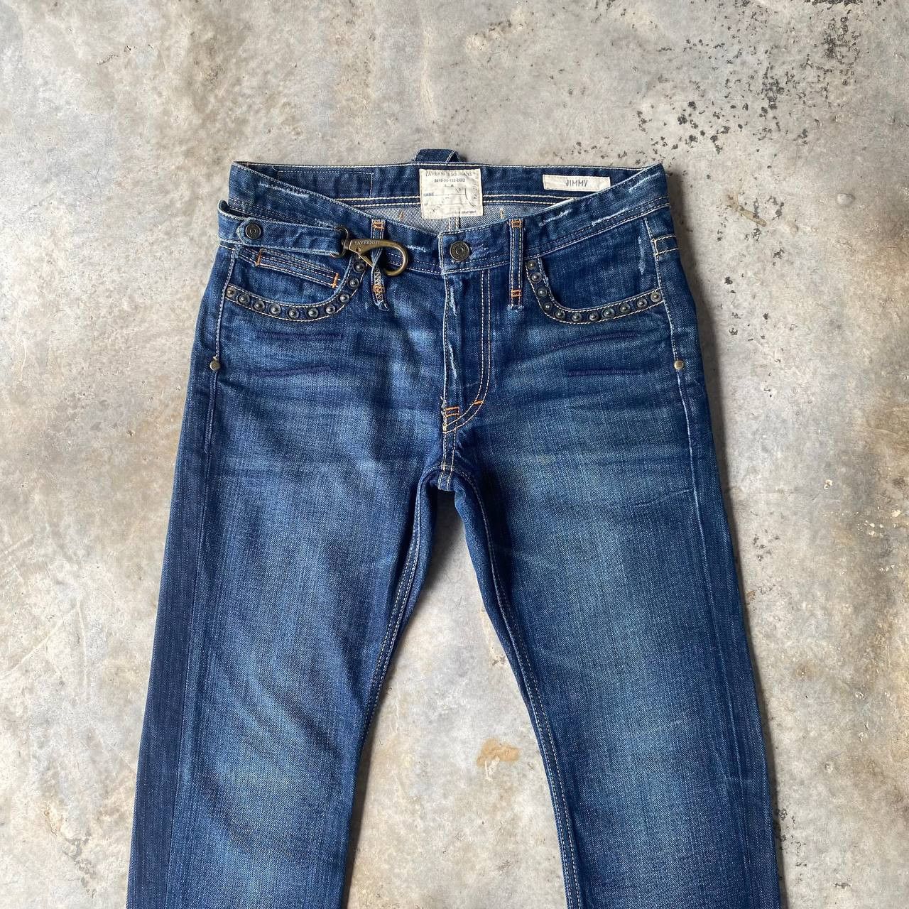 Jimmy Taverniti Archival Y2K Jimmy Taverniti So Jeans Studded Denim Size US 31 - 4 Thumbnail