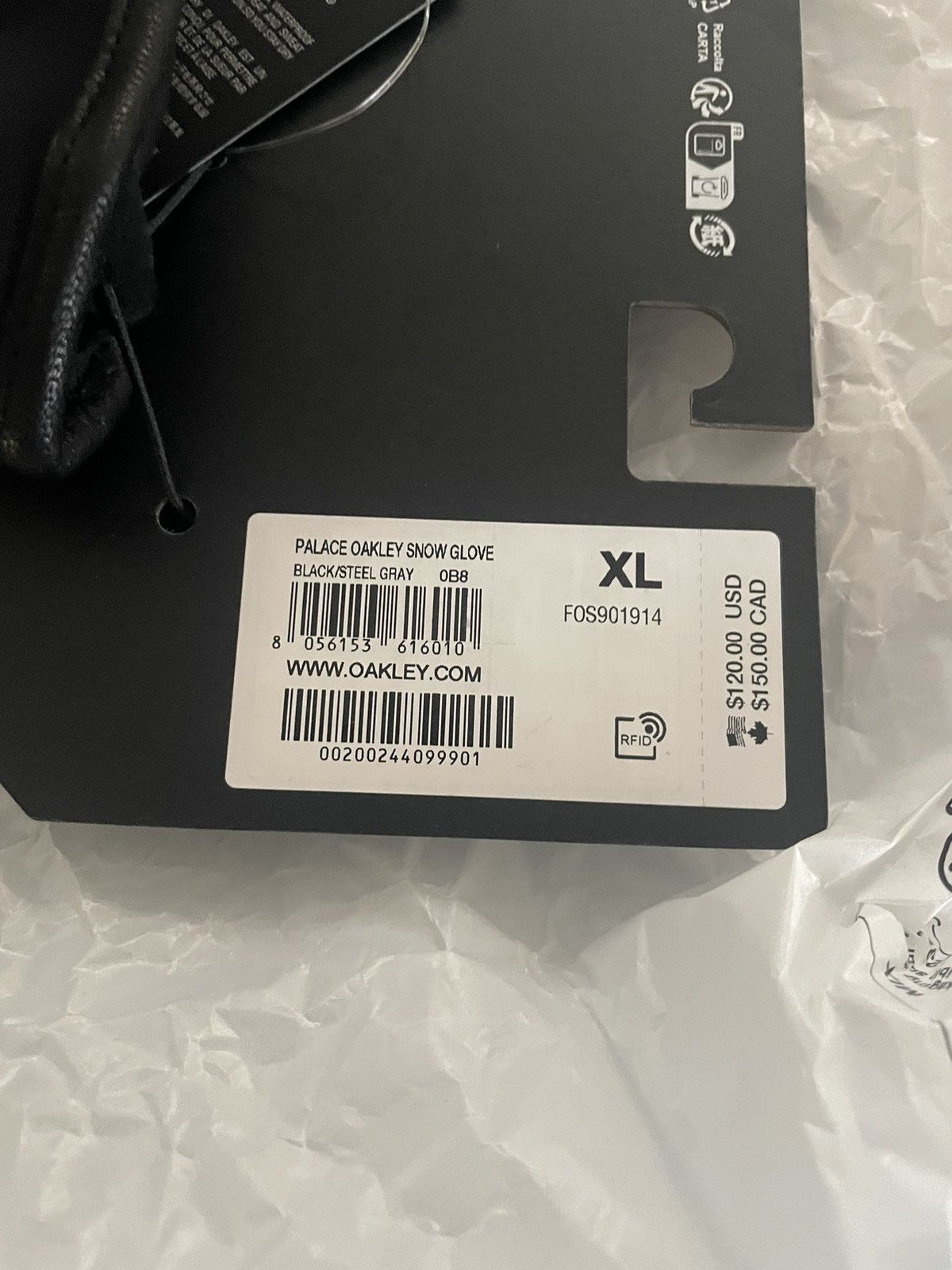 Oakley × Palace Palace Oakley Snow Gloves Size ONE SIZE - 5 Thumbnail