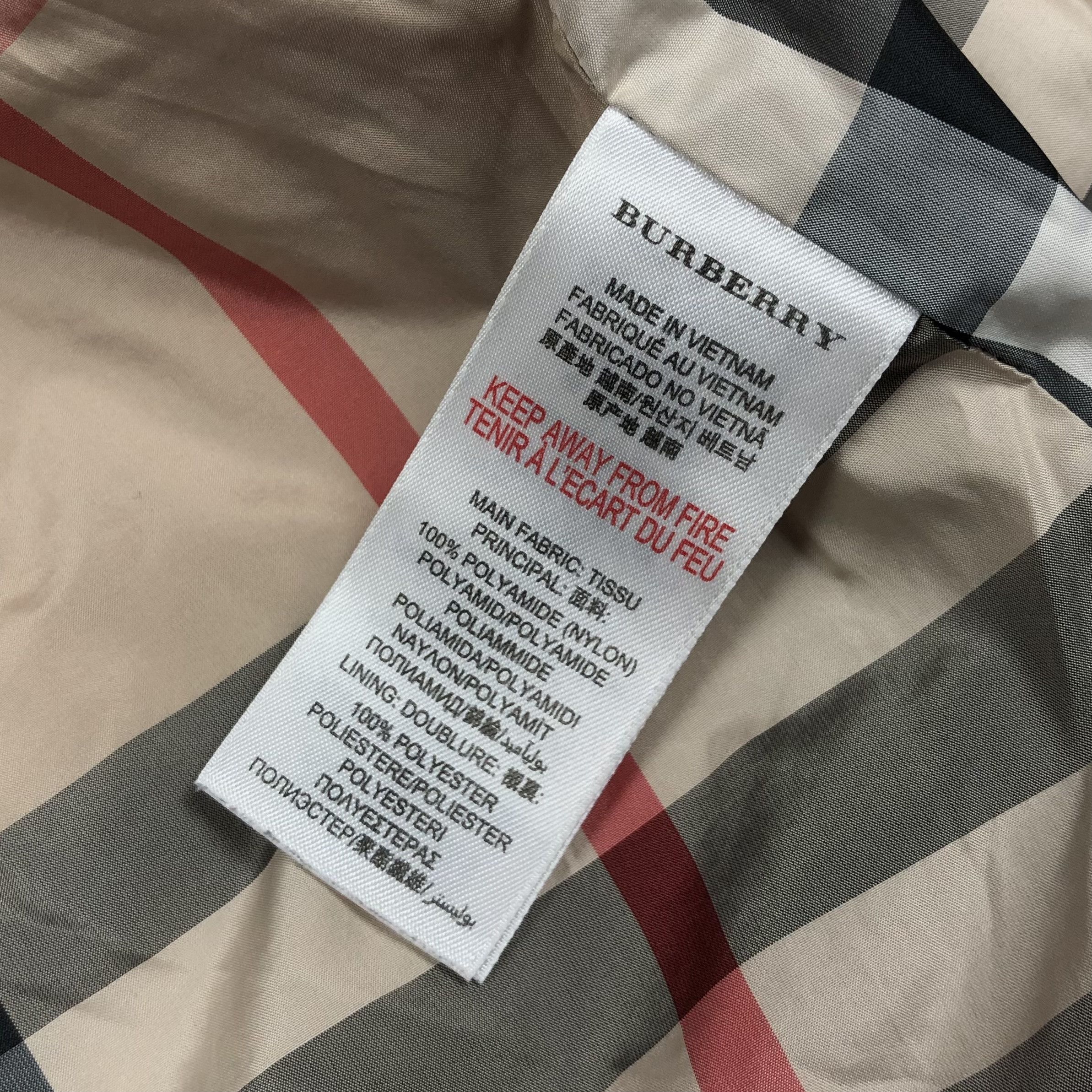 Burberry Burberry London Nova Check Quilted Liner Kids Jacket Size US XXS / EU 40 - 15 Thumbnail