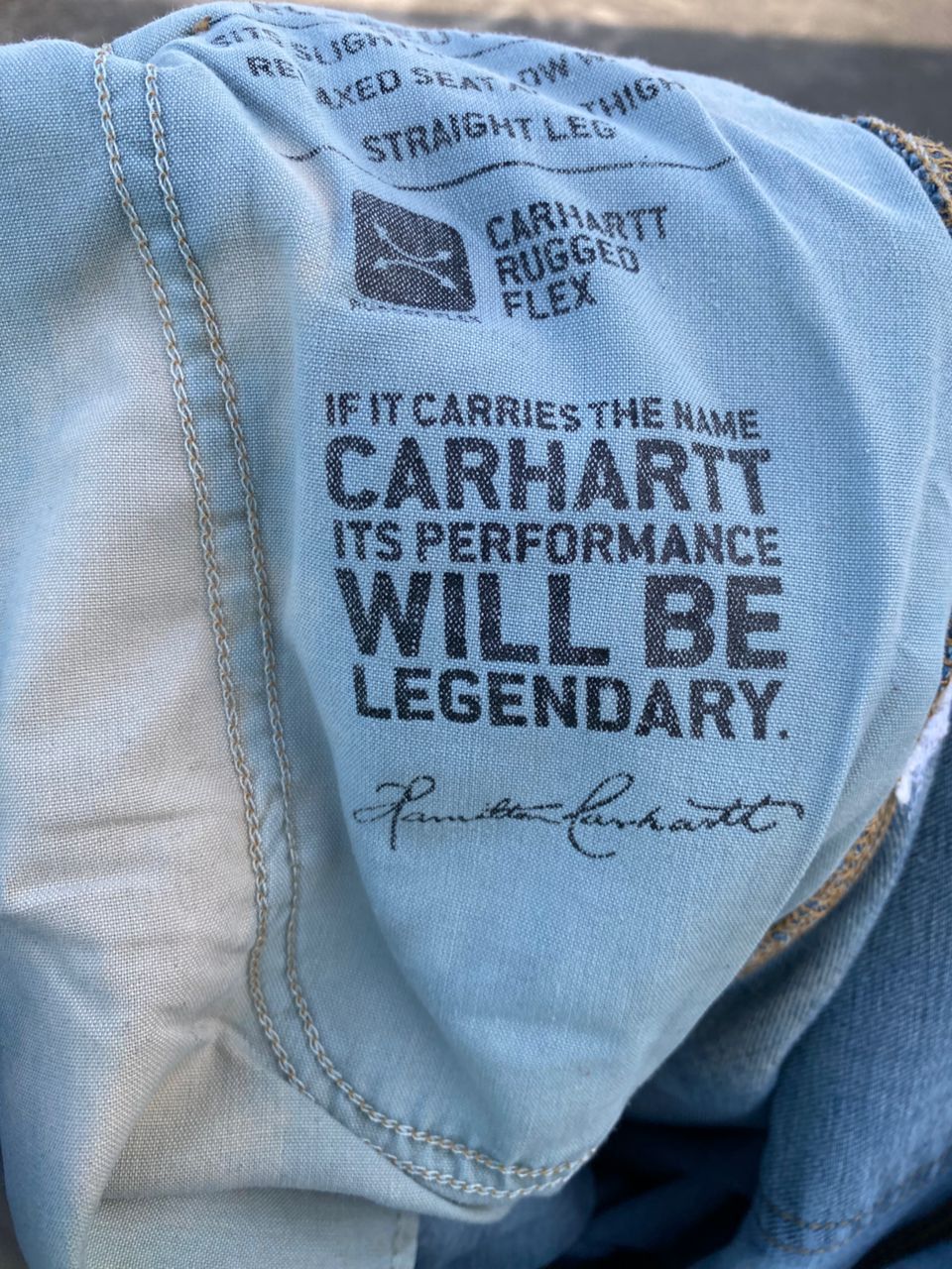 Carhartt Vintage Carhartt Relaxed Fit Carpenter Distressed Denim Size US 34 / EU 50 - 14 Thumbnail