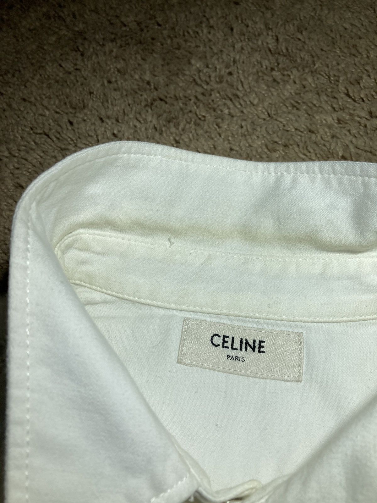 Celine AW23 Celine Western Shirt Relaxed Pearl 2023 Hedi Denim Slim Size US M / EU 48-50 / 2 - 4 Thumbnail