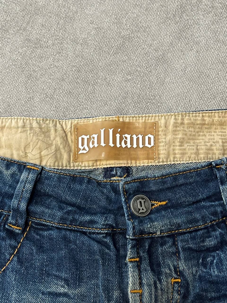 John Galliano John Galliano Jeans Pants Logo Light Blue Straight Mid Rise Size 32" / US 10 / IT 46 - 12 Thumbnail
