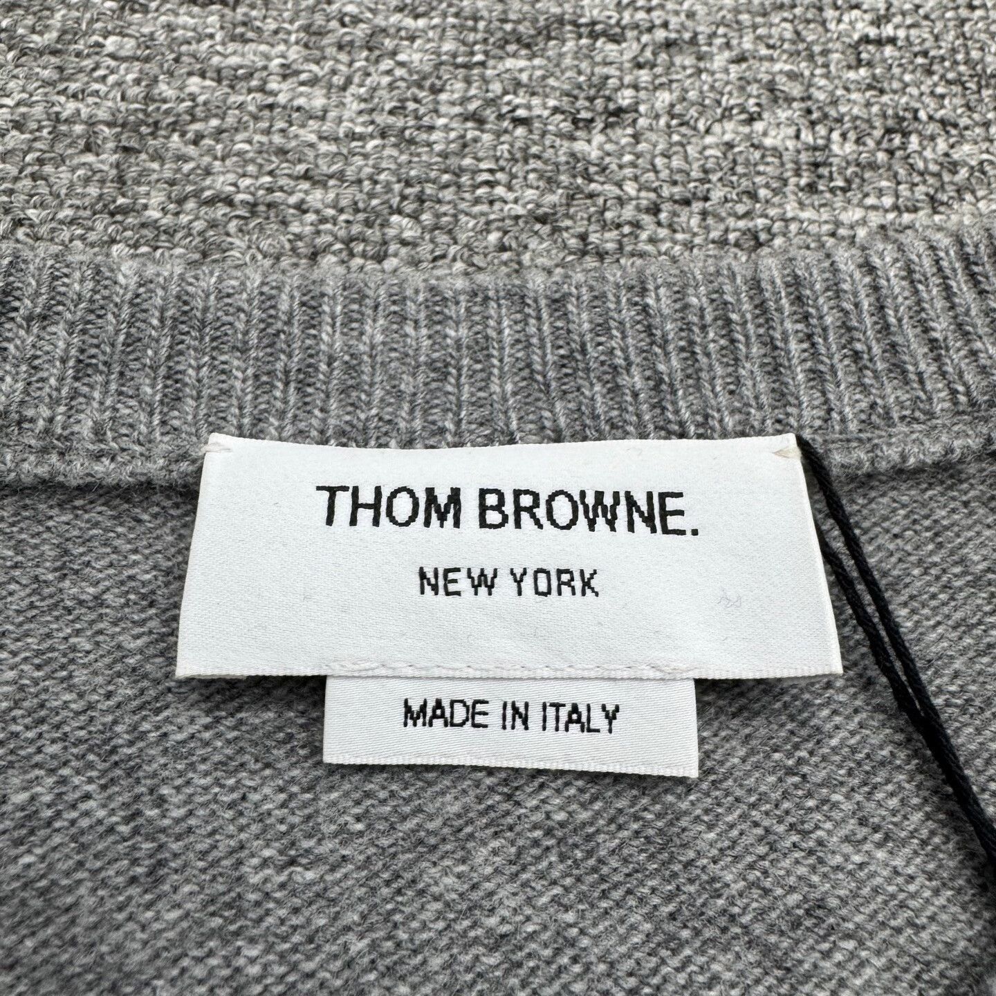 Thom Browne thom browne grey wool knit sweater. Size US L / EU 52-54 / 3 - 3 Thumbnail