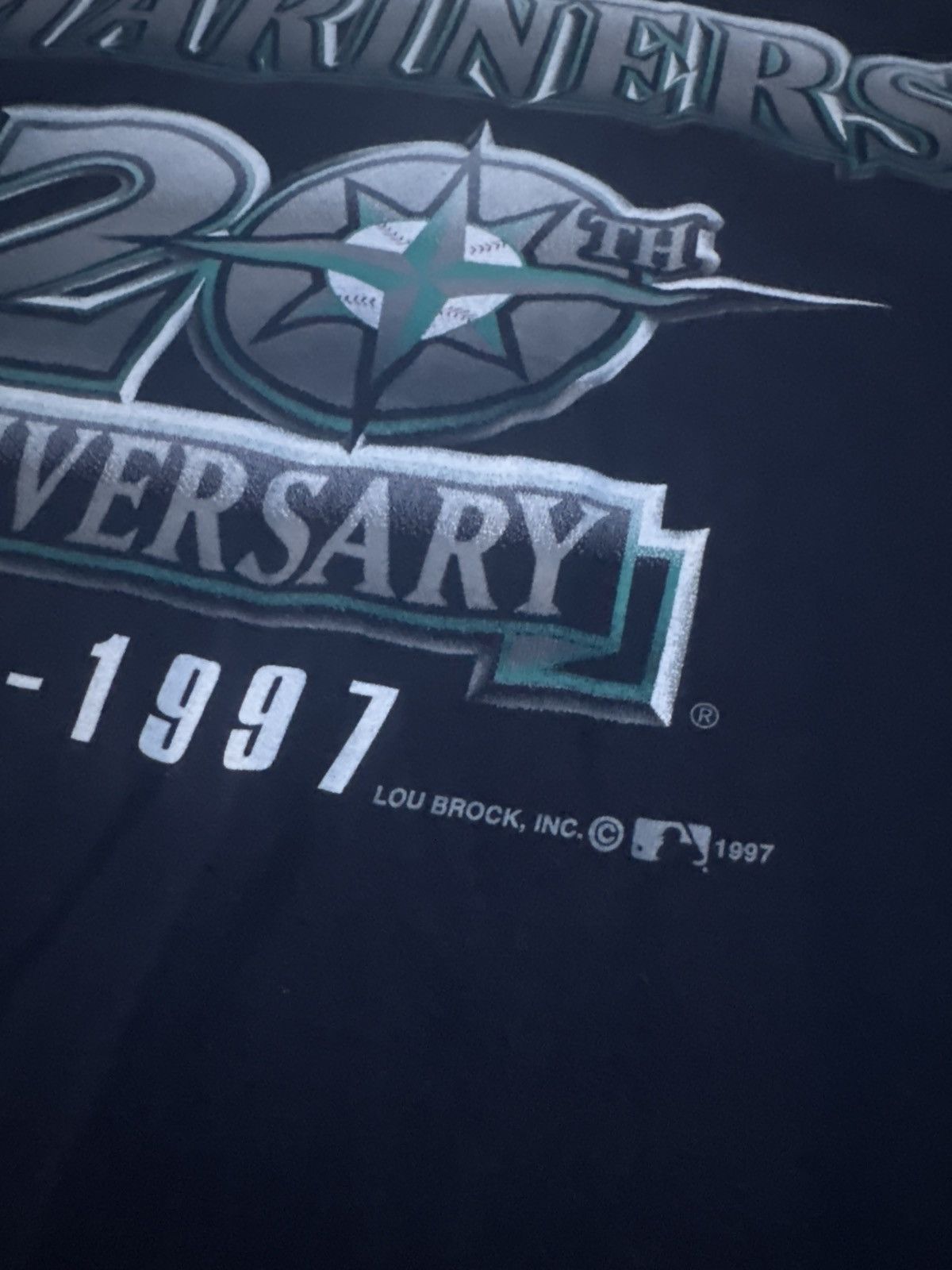 MLB × Vintage 1997 Seattle Mariners 20th Anniversary T-Shirt Size US XL / EU 56 / 4 - 3 Thumbnail