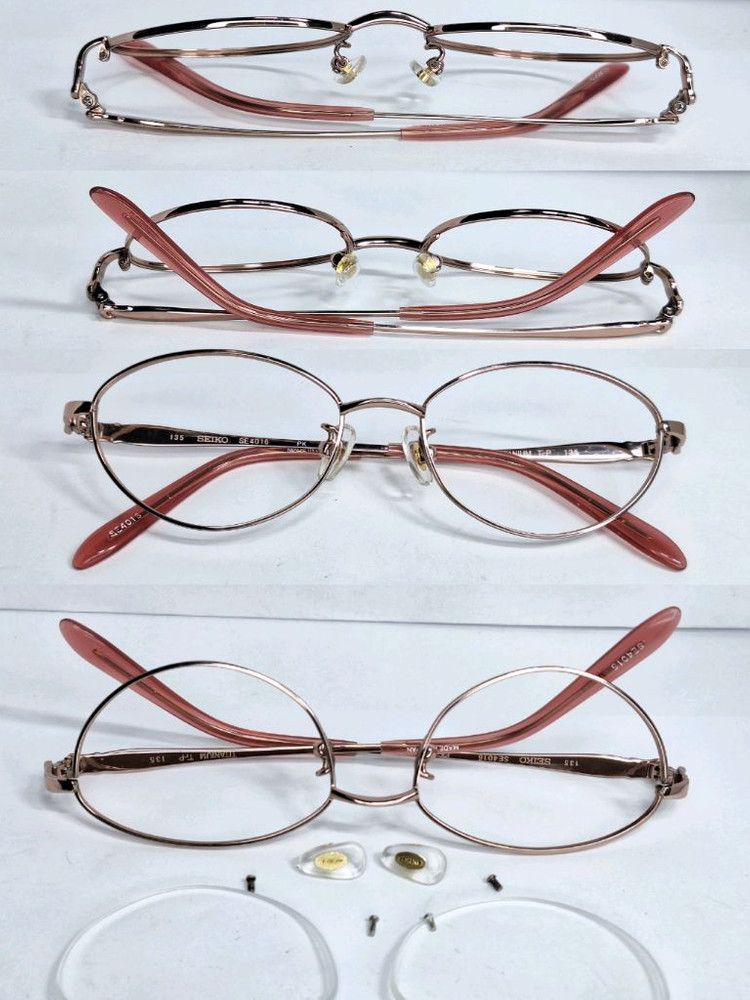 Seiko SEIKO Stella SE4016 Pure Titanium Oval Glasses Pink Gold Size ONE SIZE - 3 Thumbnail