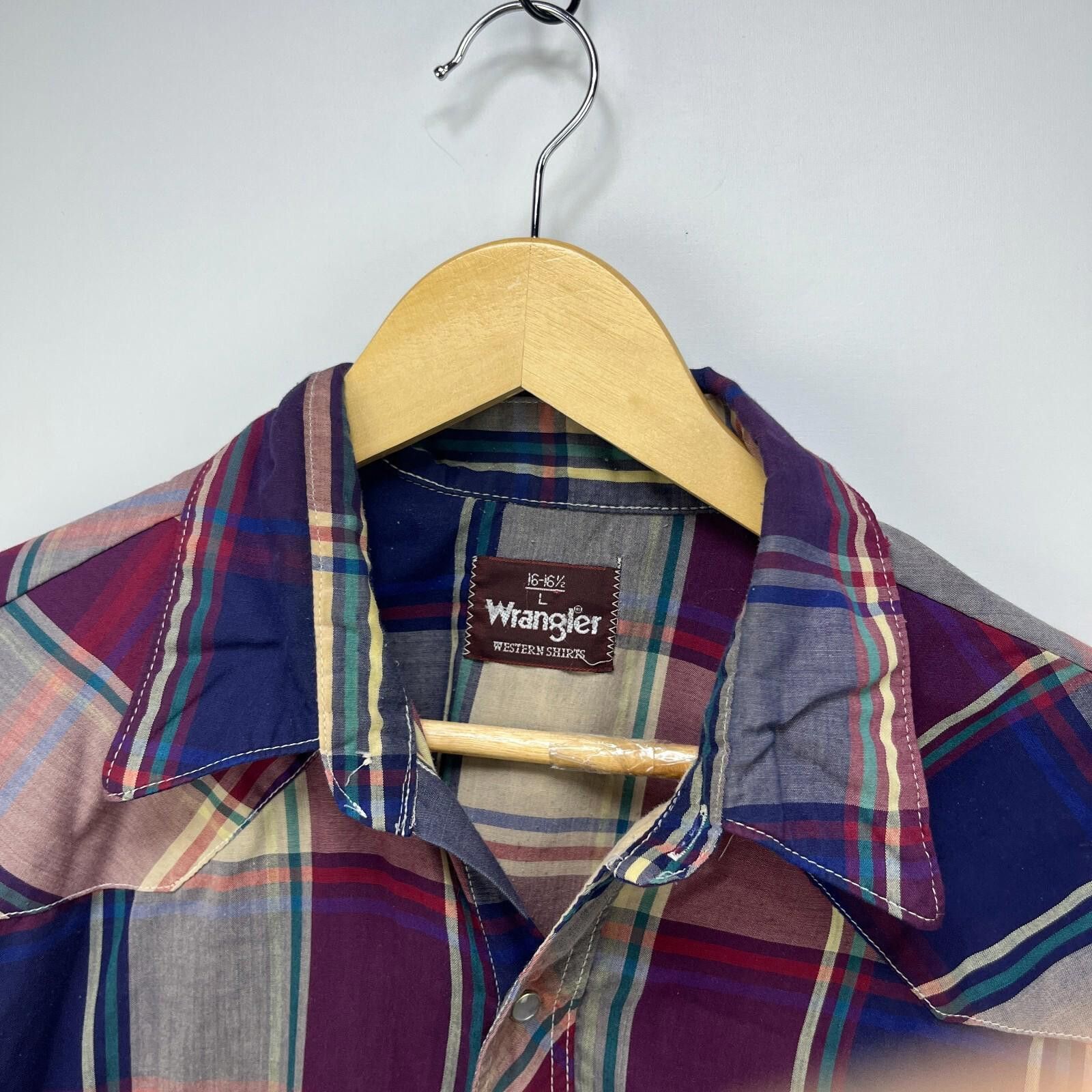 Wrangler Vintage 90s Wrangler Snap Button Long Sleeve Shirt Large Size US L / EU 52-54 / 3 - 7 Thumbnail