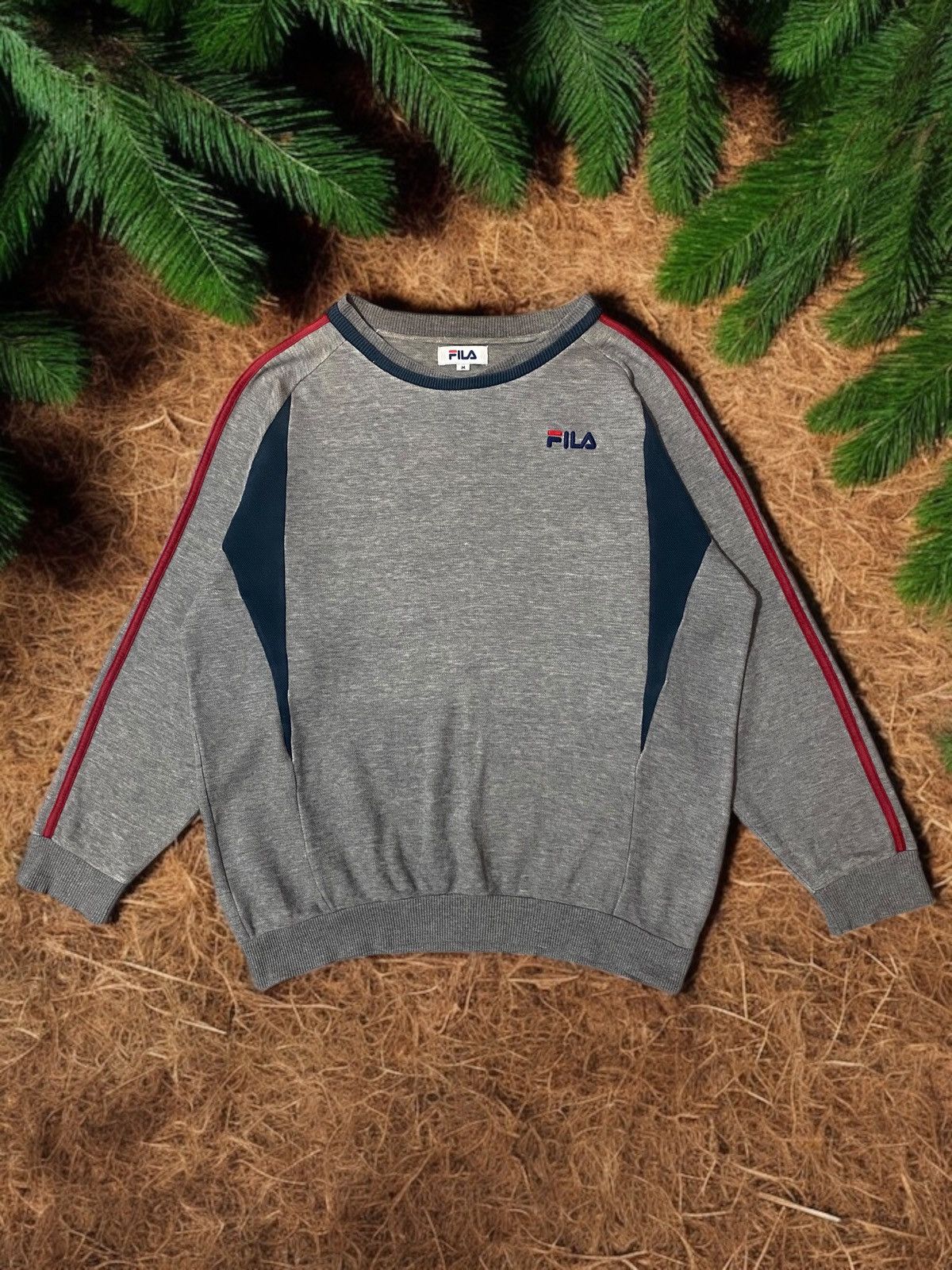 Vintage FILA Embroidery Spellout Logo Sweatshirt