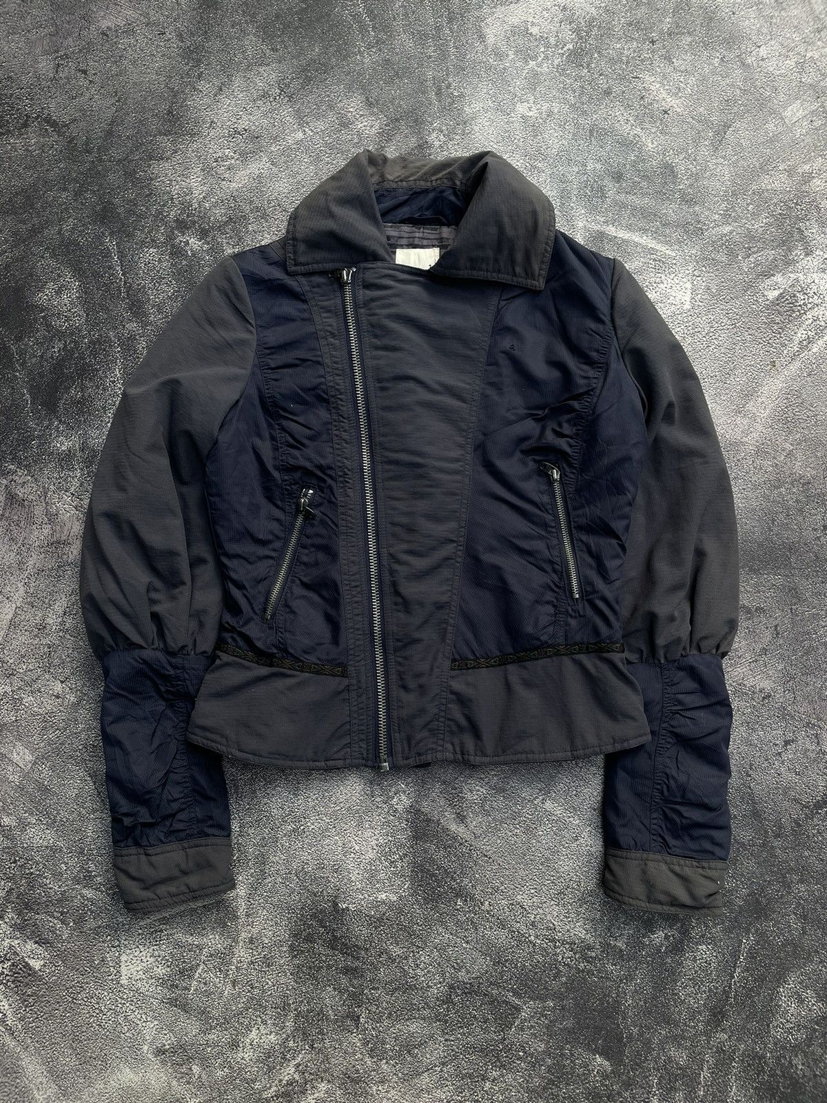 Diesel Diesel Assymetrical Punk Style Nylon Jacket Size S / US 4 / IT 40 - 2 Thumbnail