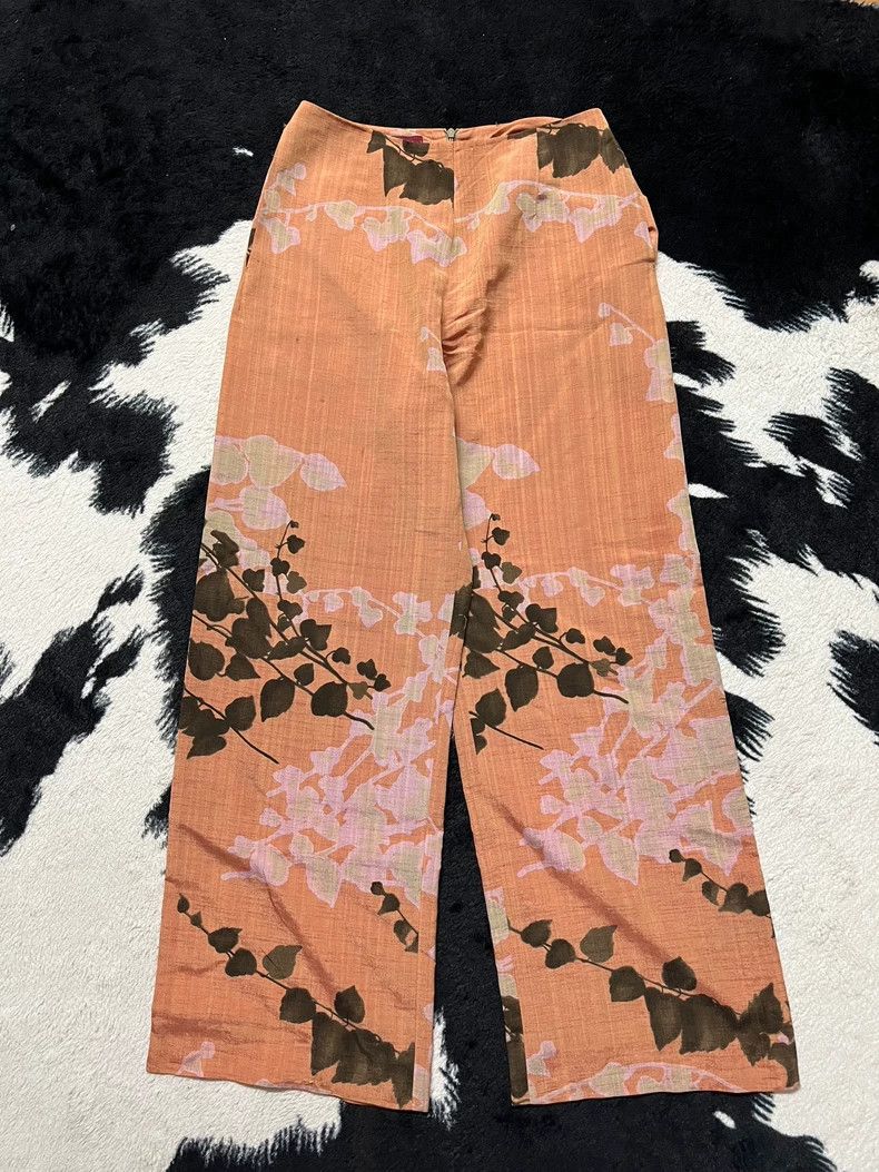 Kenzo KENZO Extremely beautiful orange wide leg trousers Size 25" / US 0 / IT 36 - 2 Thumbnail