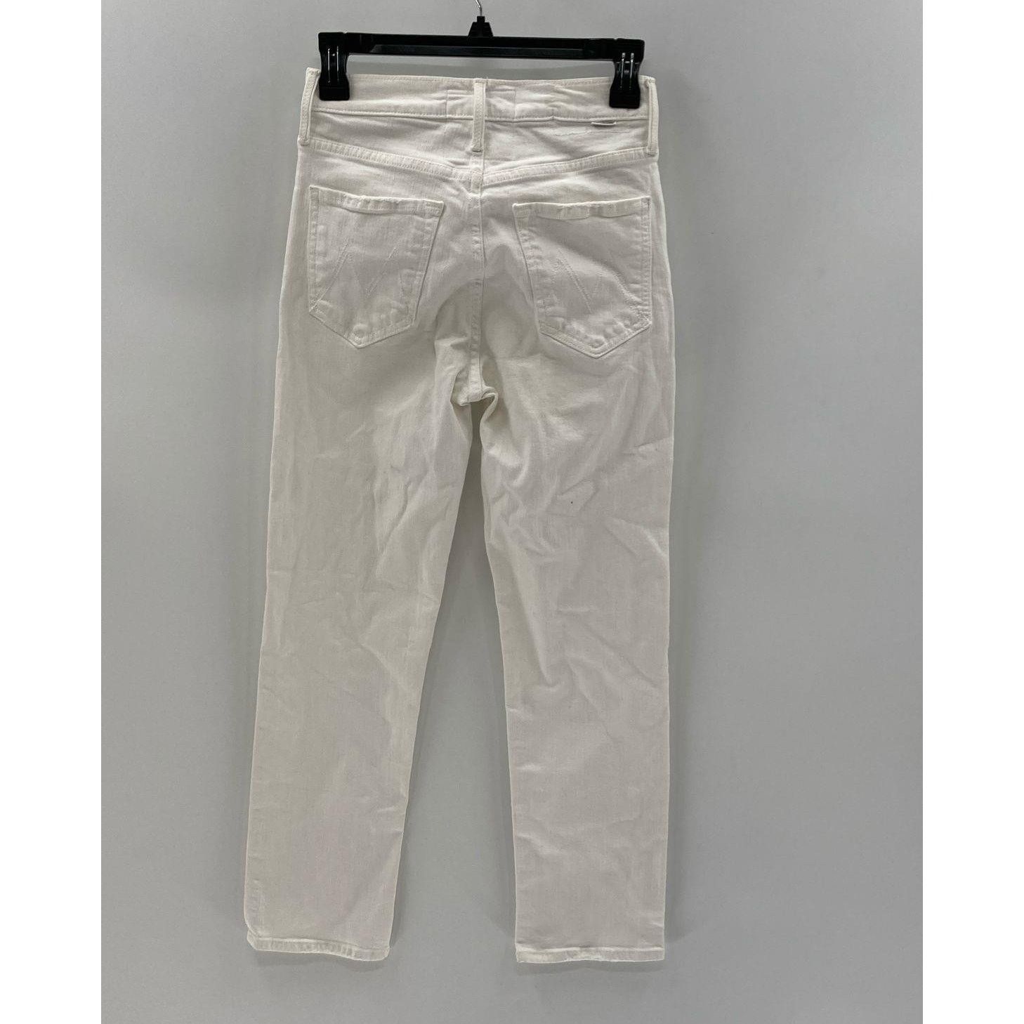 MOTHER Mother The Hustler White Denim High Rise Ankle Jeans Womens Size 25" / US 0 / IT 36 - 2 Thumbnail