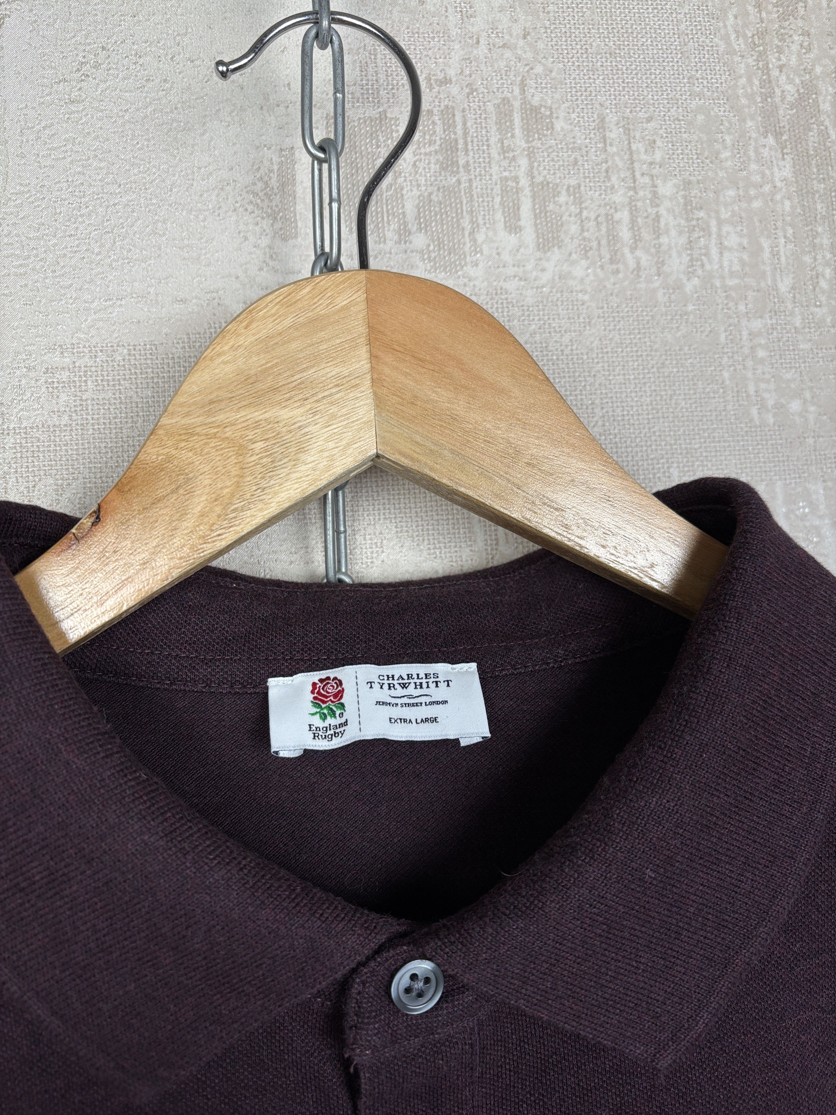 Charles Tyrwhitt Charles Tyrwhitt England Rugby Rose Logo Polo T-shirt Size US XL / EU 56 / 4 - 6 Thumbnail