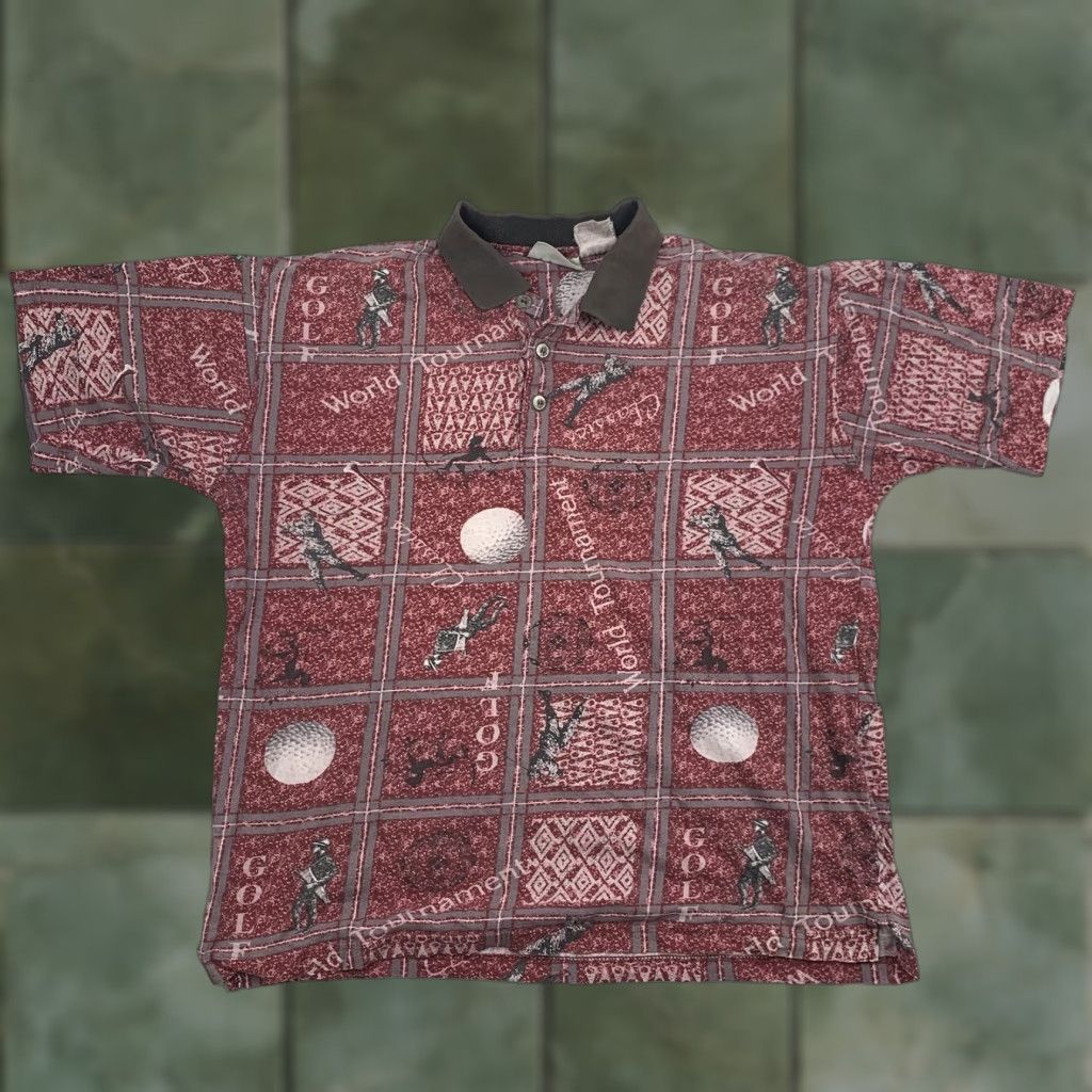 ASH VINTAGE Ash Creek Trading Polo Shirt Adult Medium Red Golfing Sports Collared Shirt Mens Size US M / EU 48-50 / 2 - 1 Thumbnail