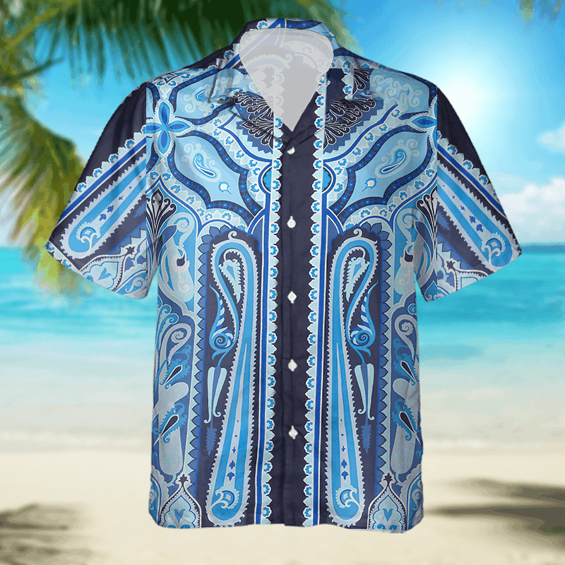 The Unbranded Brand Paisley-Print Bowling Shirt, Flair Meets Modern Street Style Size US S / EU 44-46 / 1 - 3 Thumbnail