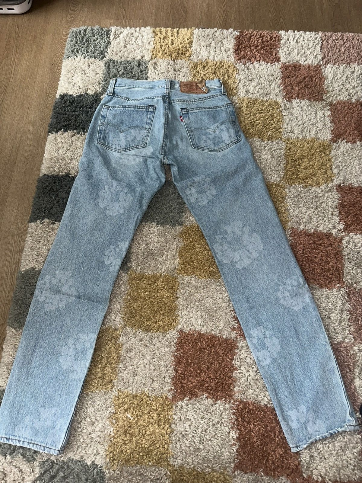 DENIM TEARS × Levi's Denim Tears Vintage Indigo Mono Wreath Levi’s Size US 27 - 2 Thumbnail