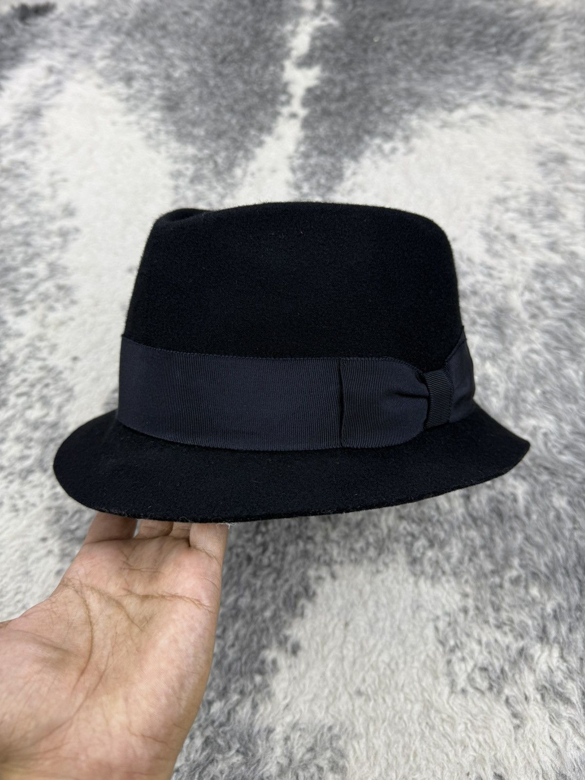 CA4LA × Japanese Brand × Orslow Iconic Ca4la Japan Map Black Fedora Wool Hat Size ONE SIZE - 7 Thumbnail