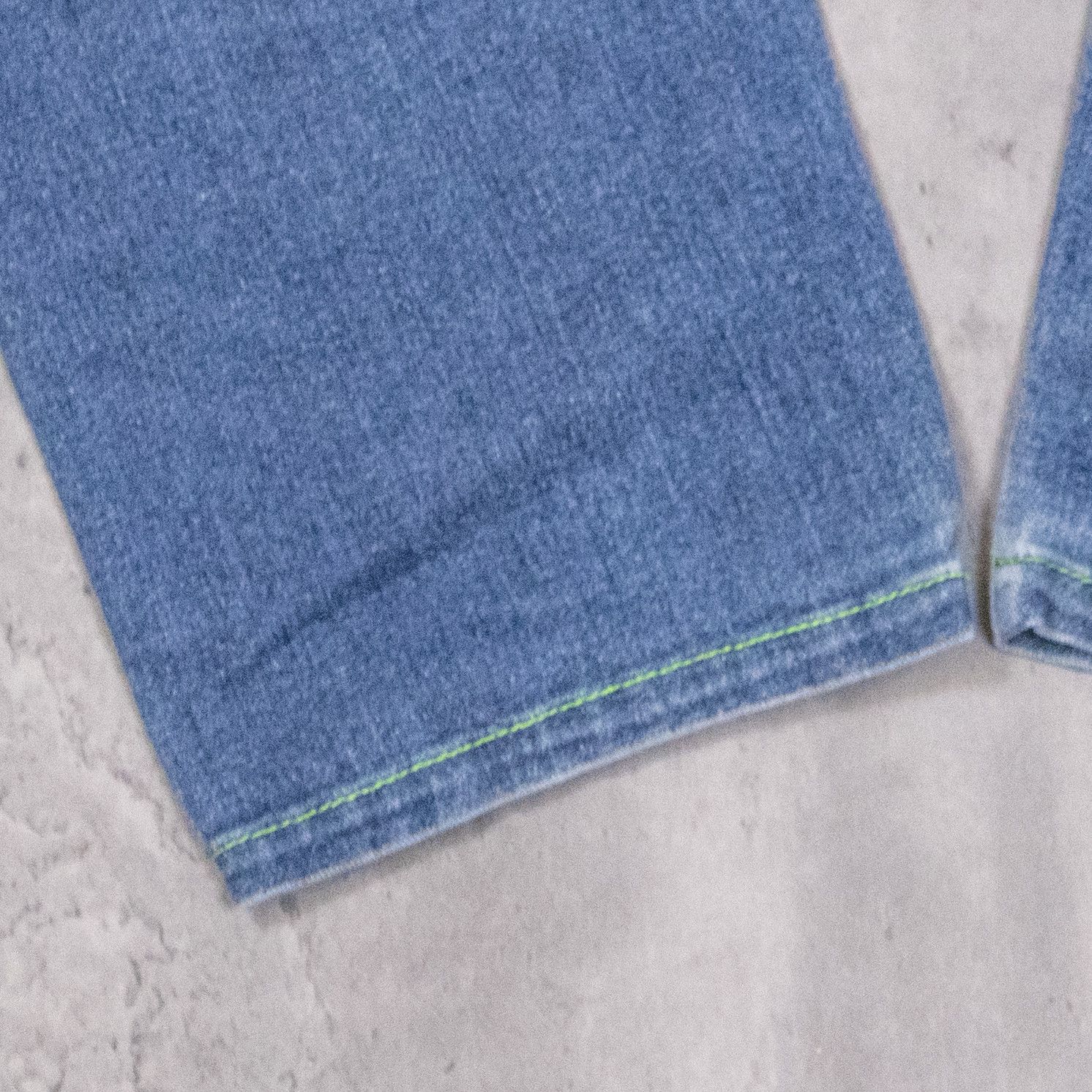 Carhartt × Dickies × Vintage Y2K 2000's Contrast Stitch Double Knee Denim Jeans Pant's Size US 26 / EU 42 - 13 Thumbnail