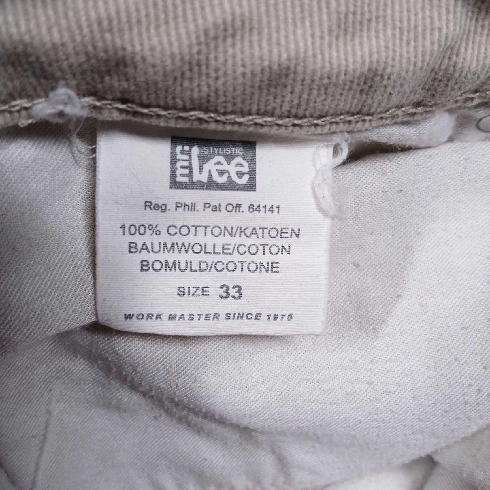 Lee Lee Men's 33 Tan 100% Cotton Straight Leg Pants Size US 33 - 5 Thumbnail