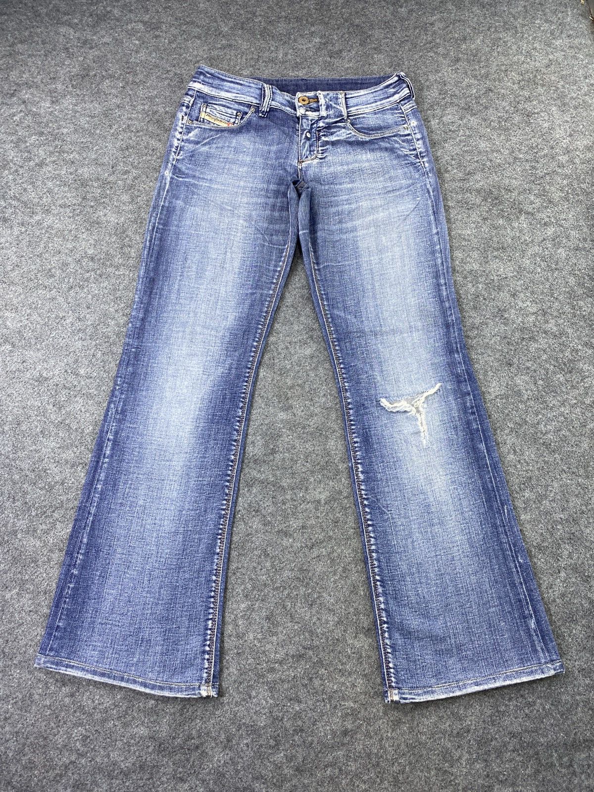 Diesel × Jean × Vintage Diesel Distressed Blue Wash Jeans - J1034 Size 28" / US 6 / IT 42 - 2 Thumbnail