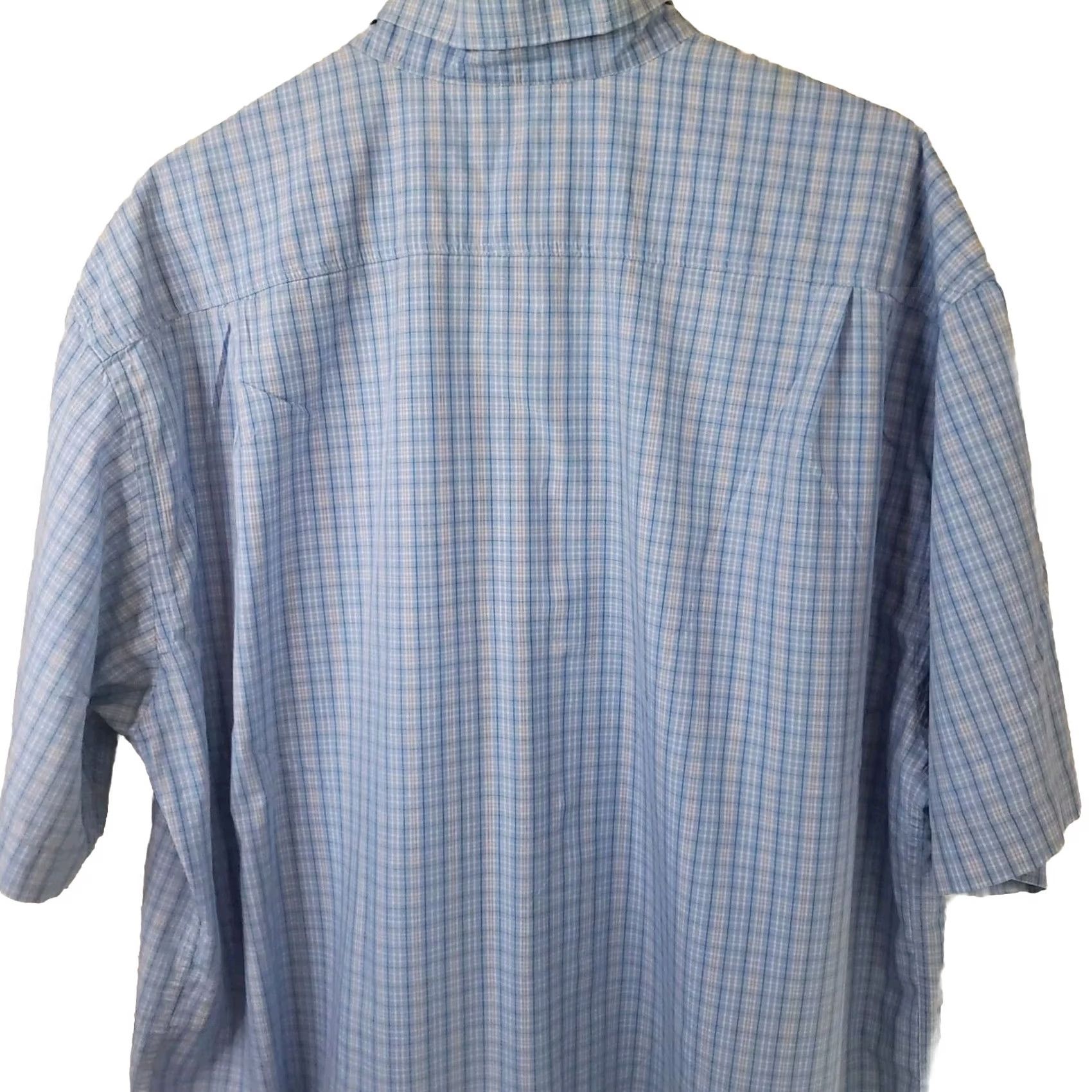 Filson Filson Men's XXL Button-Front Casual Shirt Blue Plaid Short Sleeve Size US XXL / EU 58 / 5 - 7 Thumbnail