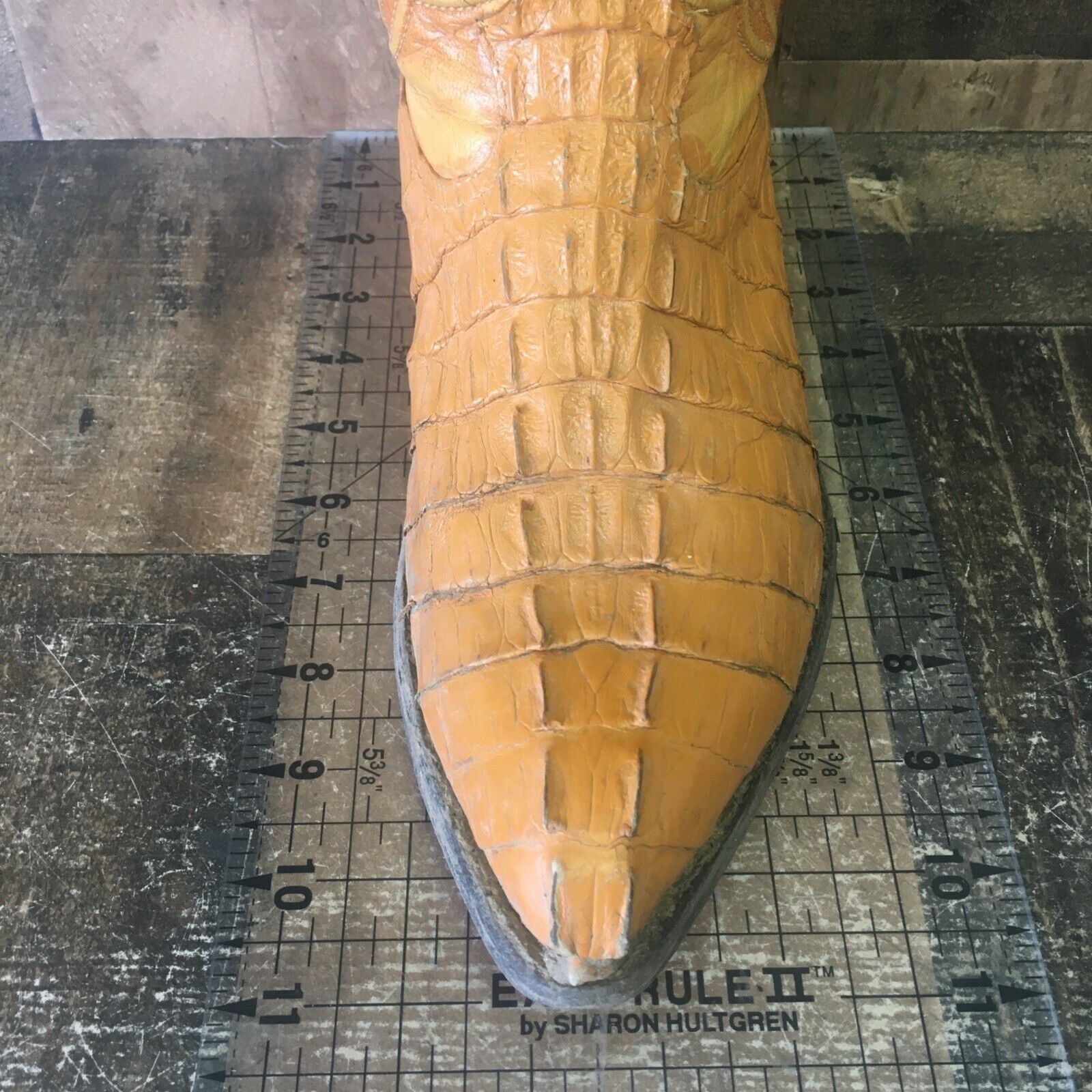 Vintage Los Altos Vintage Caiman Tail Western Cowboy Boots Mens 9 EE Size US 9 / EU 42 - 4 Thumbnail
