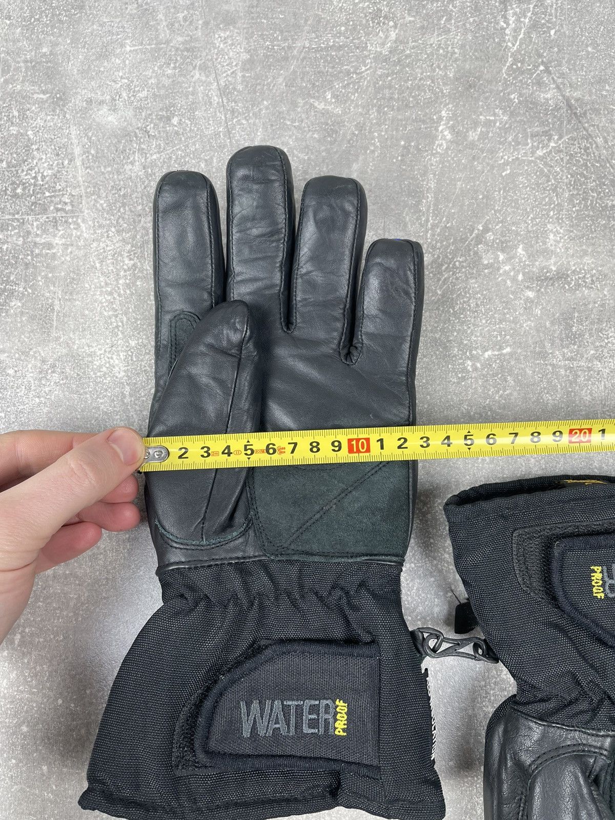 Genuine Leather × Vintage Awesome Vintage Racing Y2K Moto Biker Gloves Size ONE SIZE - 8 Thumbnail