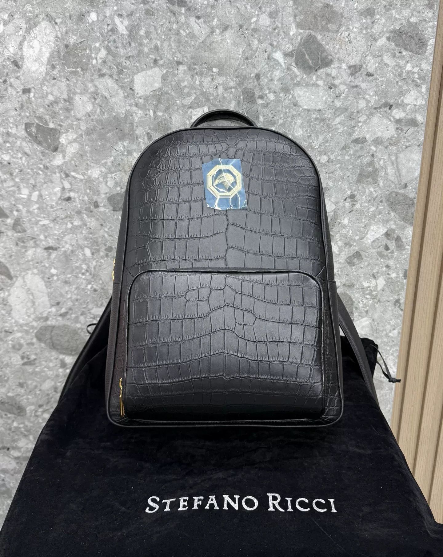 Stefano Ricci Stefano Ricci 25SS Crocodile Patchwork Backpack Size ONE SIZE - 1 Thumbnail