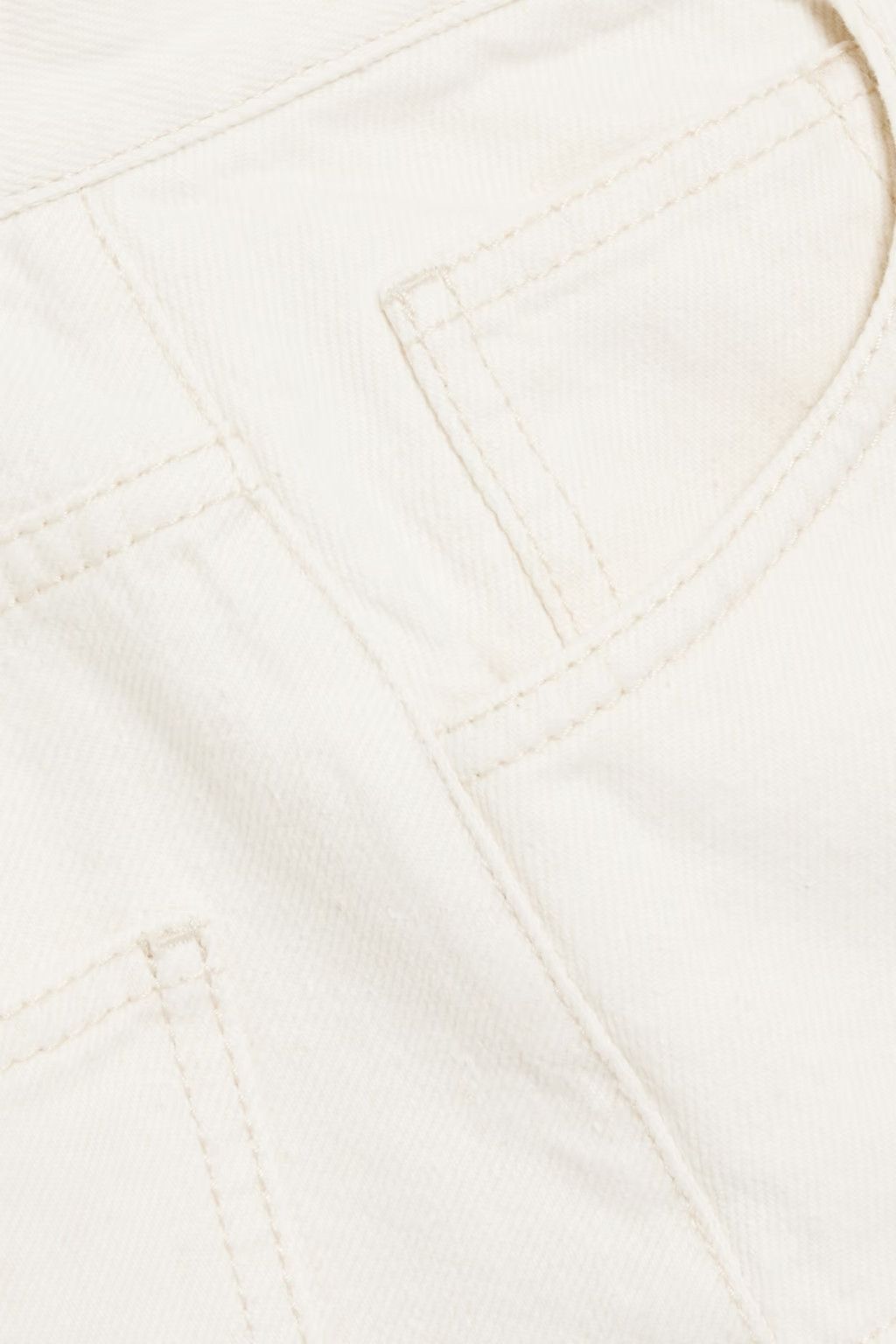 Chloe o1y0825 Denim Skirt in Off-White Size 27" / US 4 / IT 40 - 4 Thumbnail