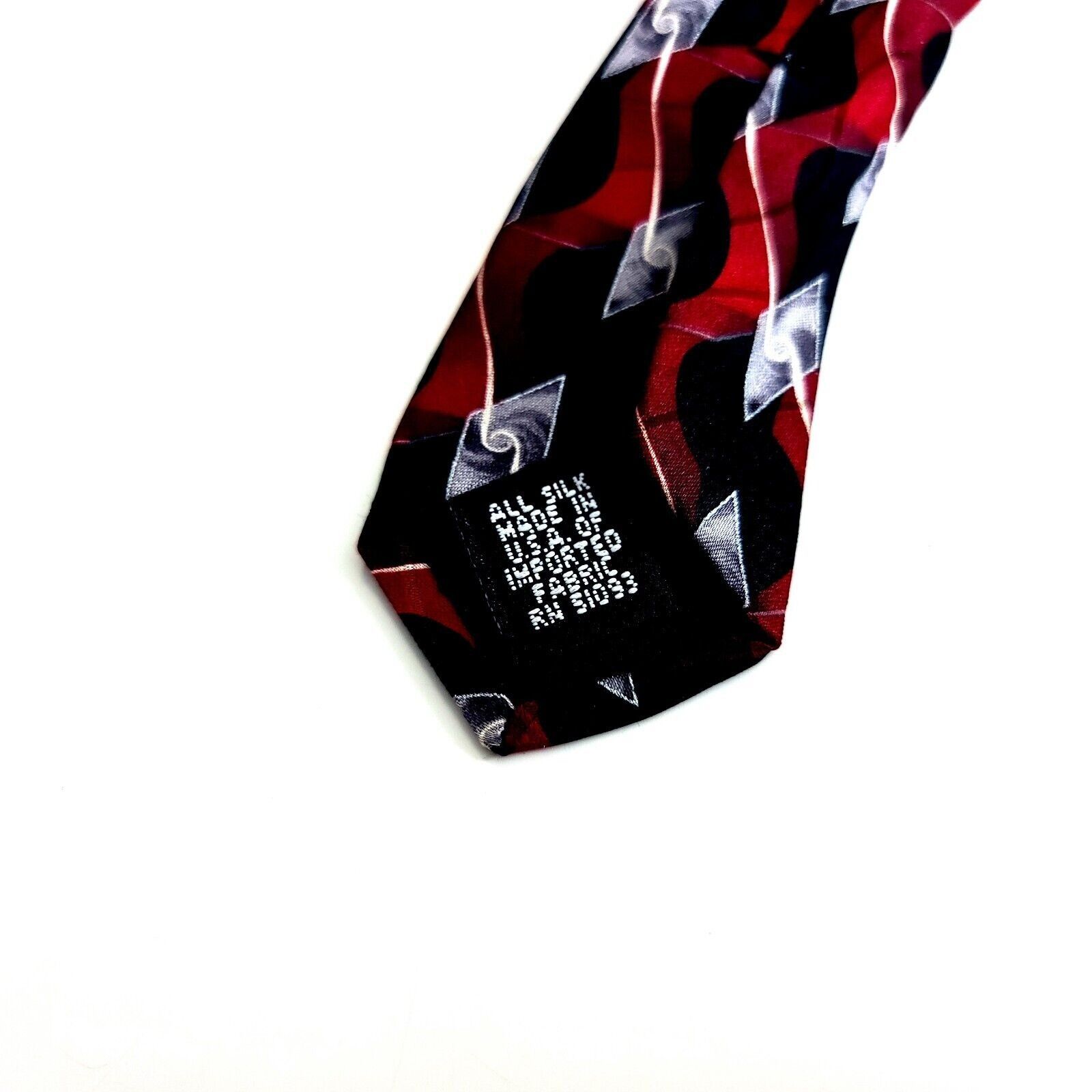Puritan Puritan Black Red Abstract Geometric Jacquard Print Short Wi Size ONE SIZE - 4 Thumbnail