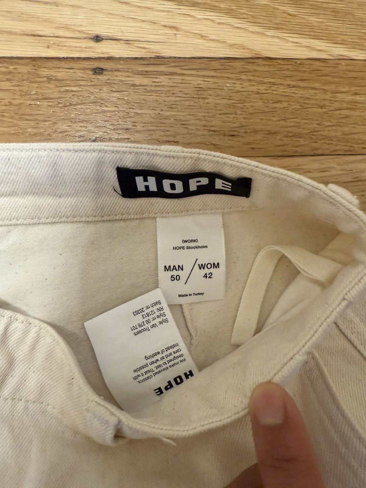 Hope Hope Stockholm Van Trousers Off White Size 50 Relaxed Fit Size US 34 / EU 50 - 5 Thumbnail