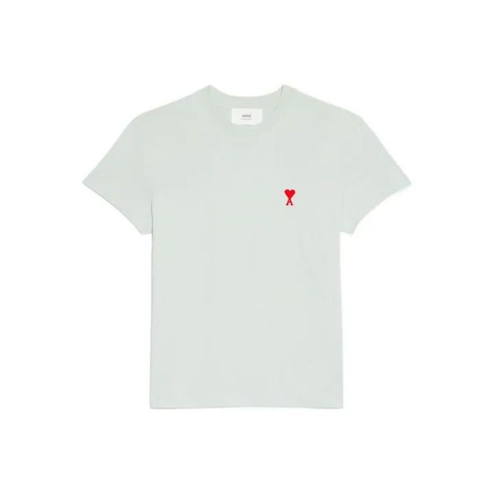 AMI AMIPARIS Logo Embroidered Short Sleeve T-Shirt 0079 Size US M / EU 48-50 / 2 - 1 Thumbnail