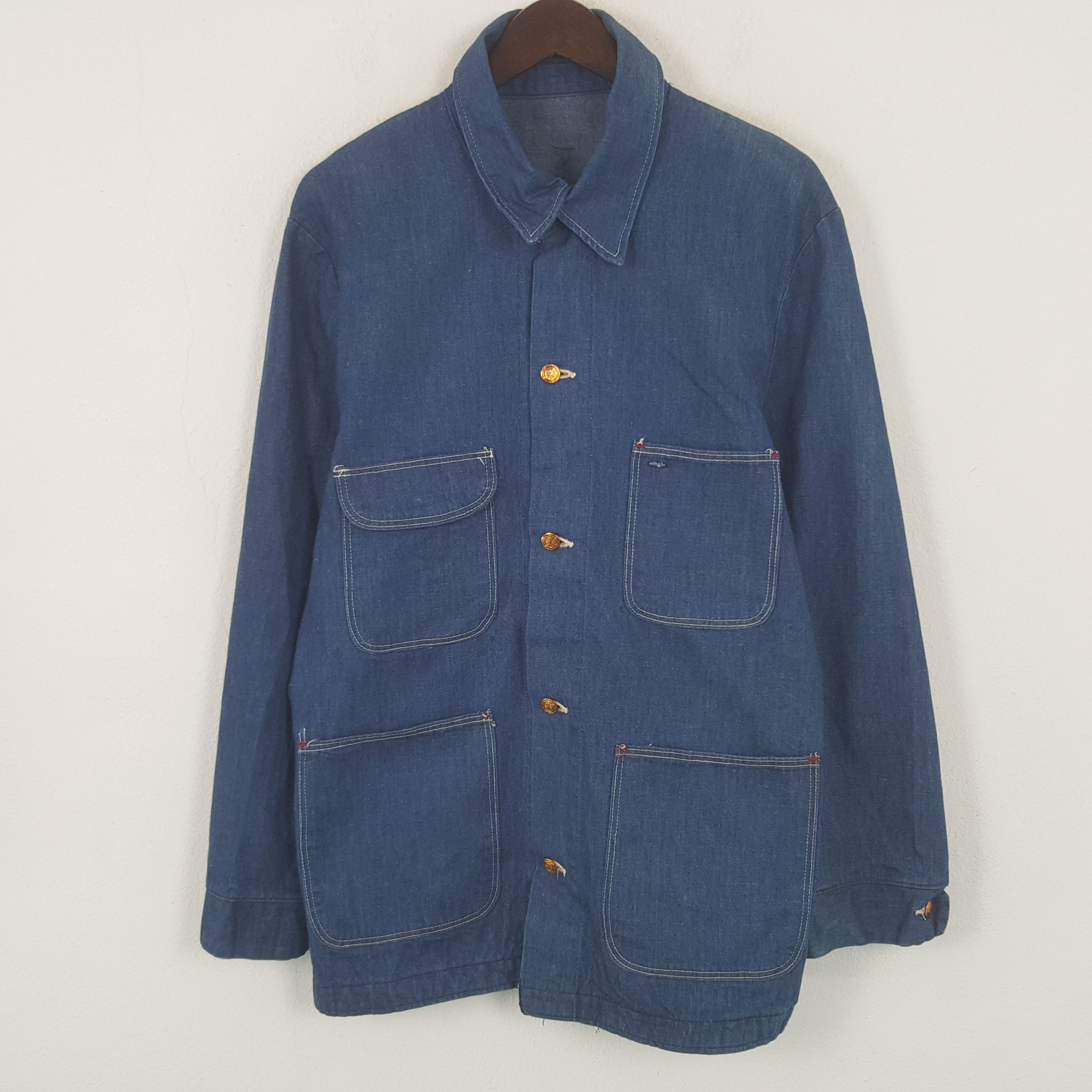Japanese Brand Vintage Japanese Brand Denim Button Up Jacket Size US L / EU 52-54 / 3 - 1 Thumbnail