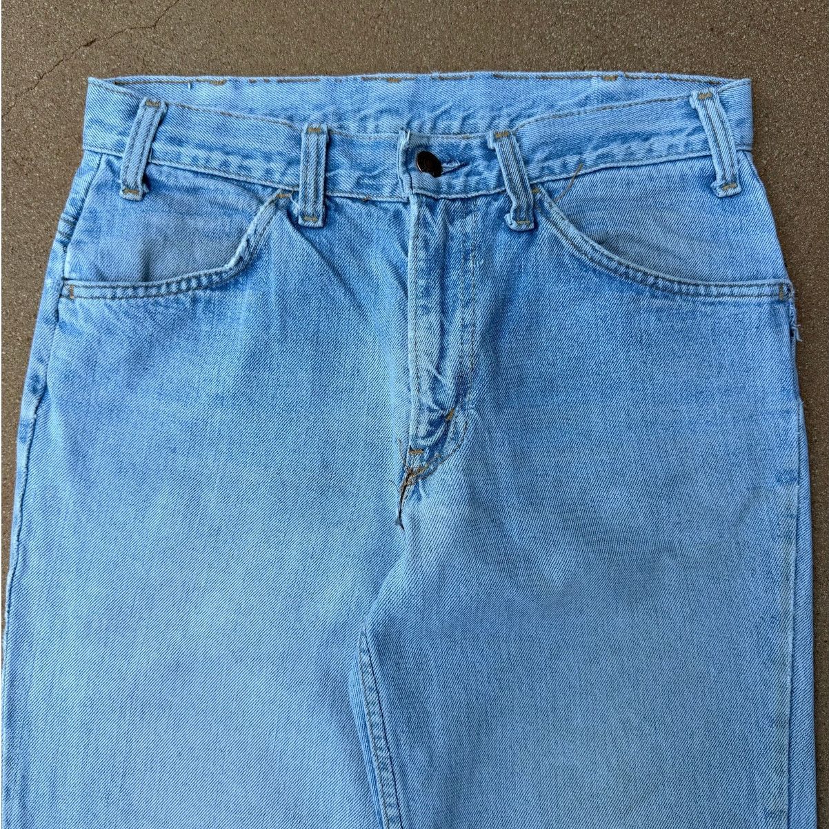 Levi's Vtg 70's Levi's 684 Orange Tab Bellbottom Flare Jeans 30x34 Size US 30 / EU 46 - 4 Thumbnail